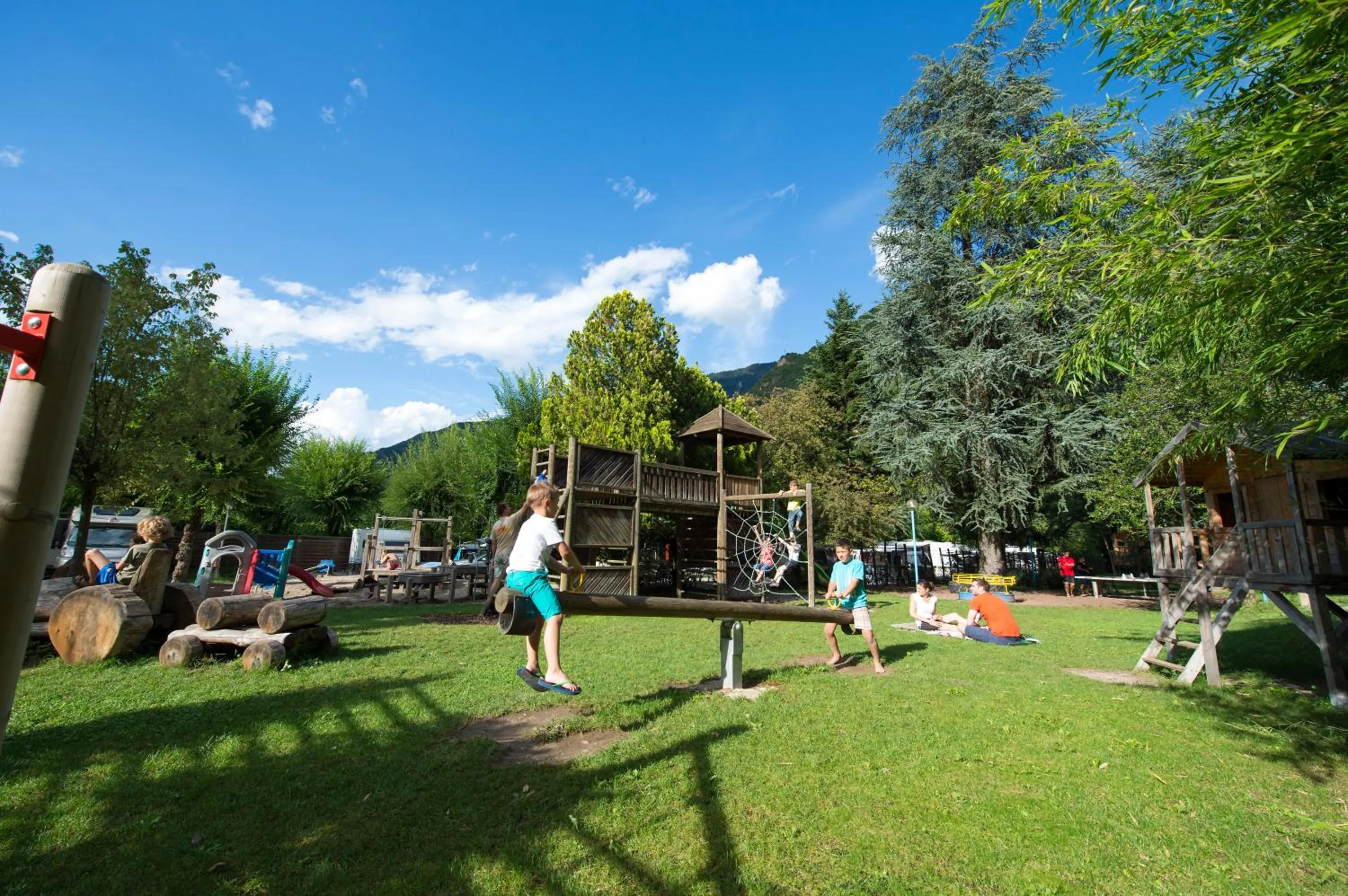 Children play ground in Hotel CampingPark Steiner
