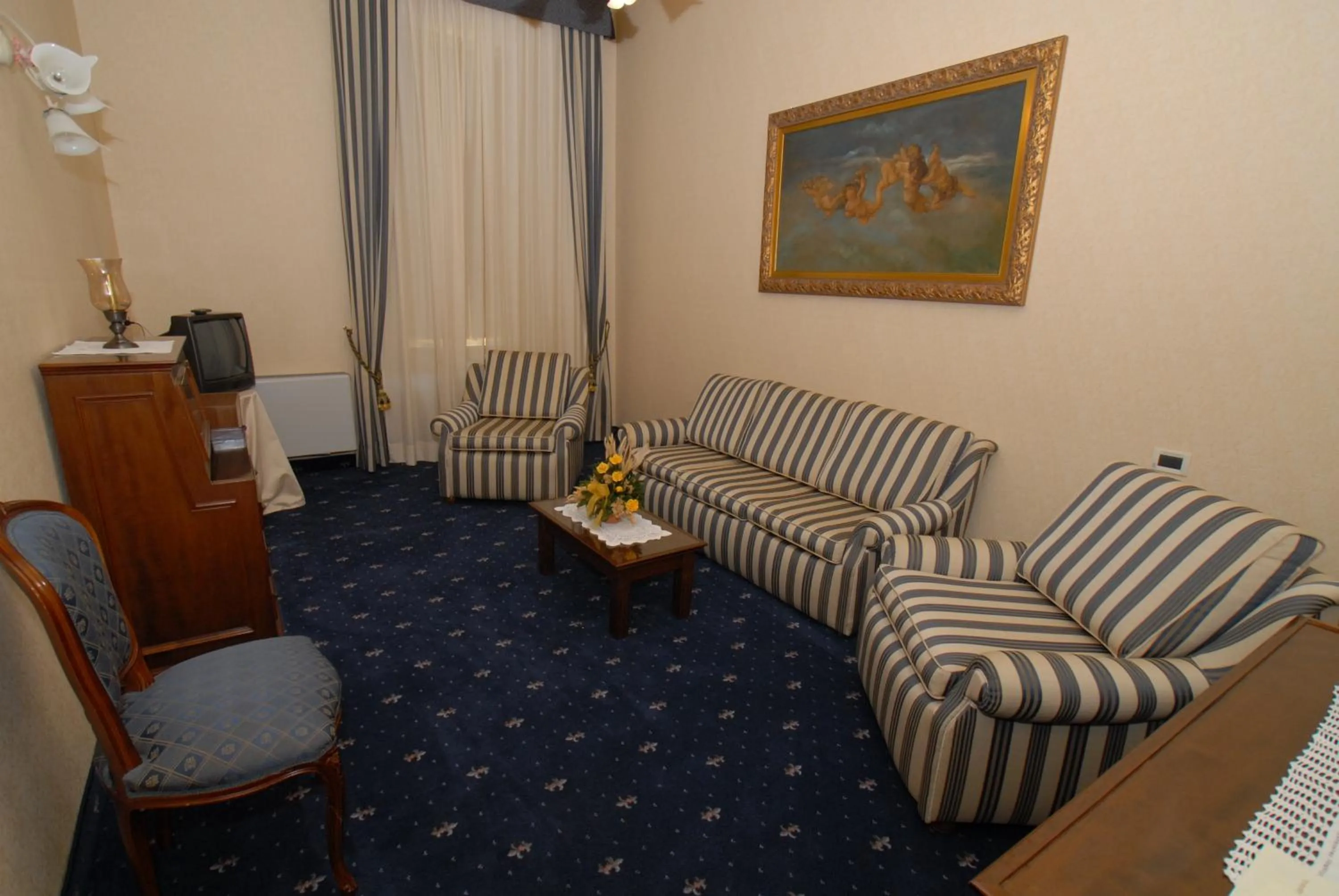 Seating area in Hotel Villa Delle Rose