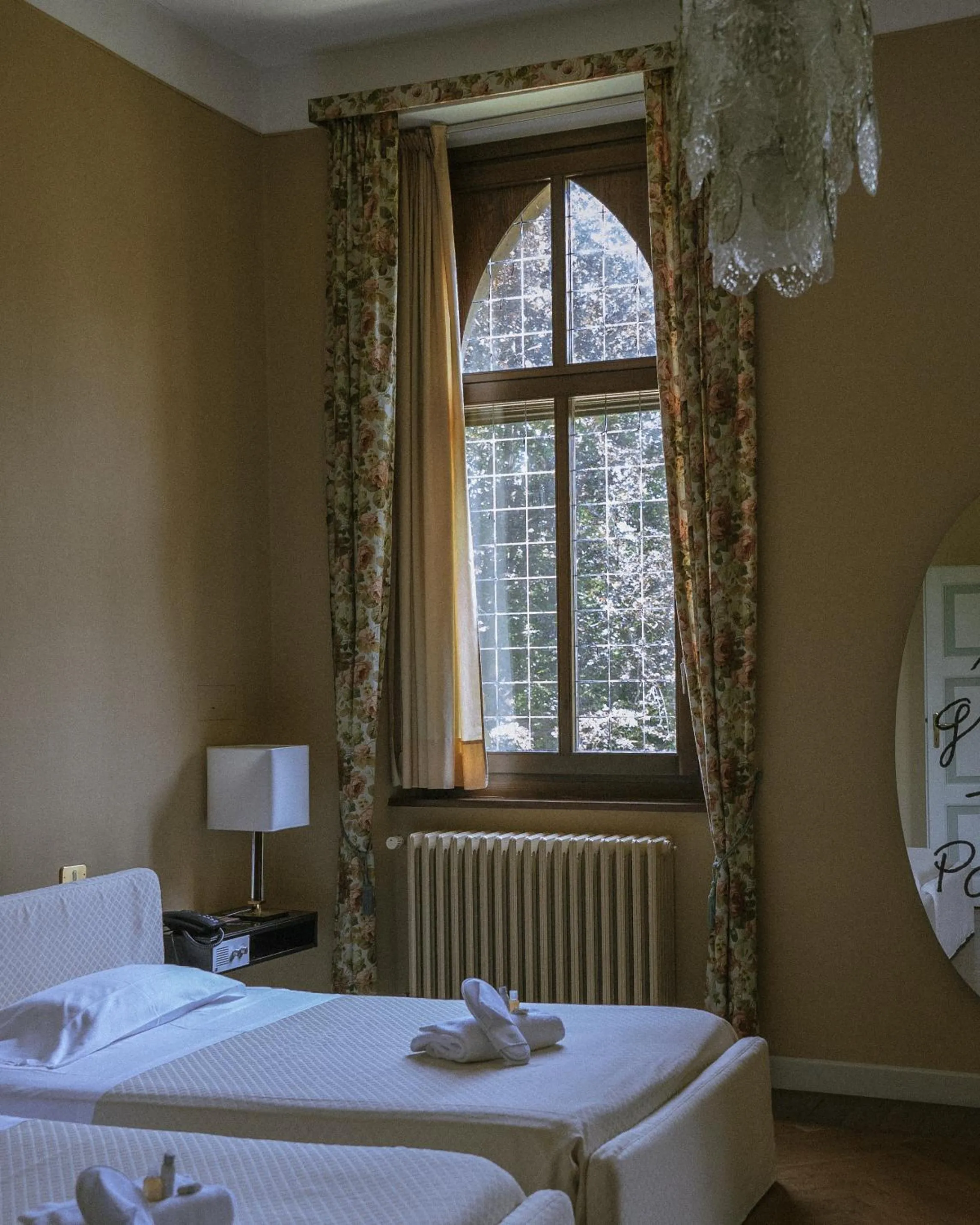 Decorative detail, Bed in Il Castello Di San Gaudenzio