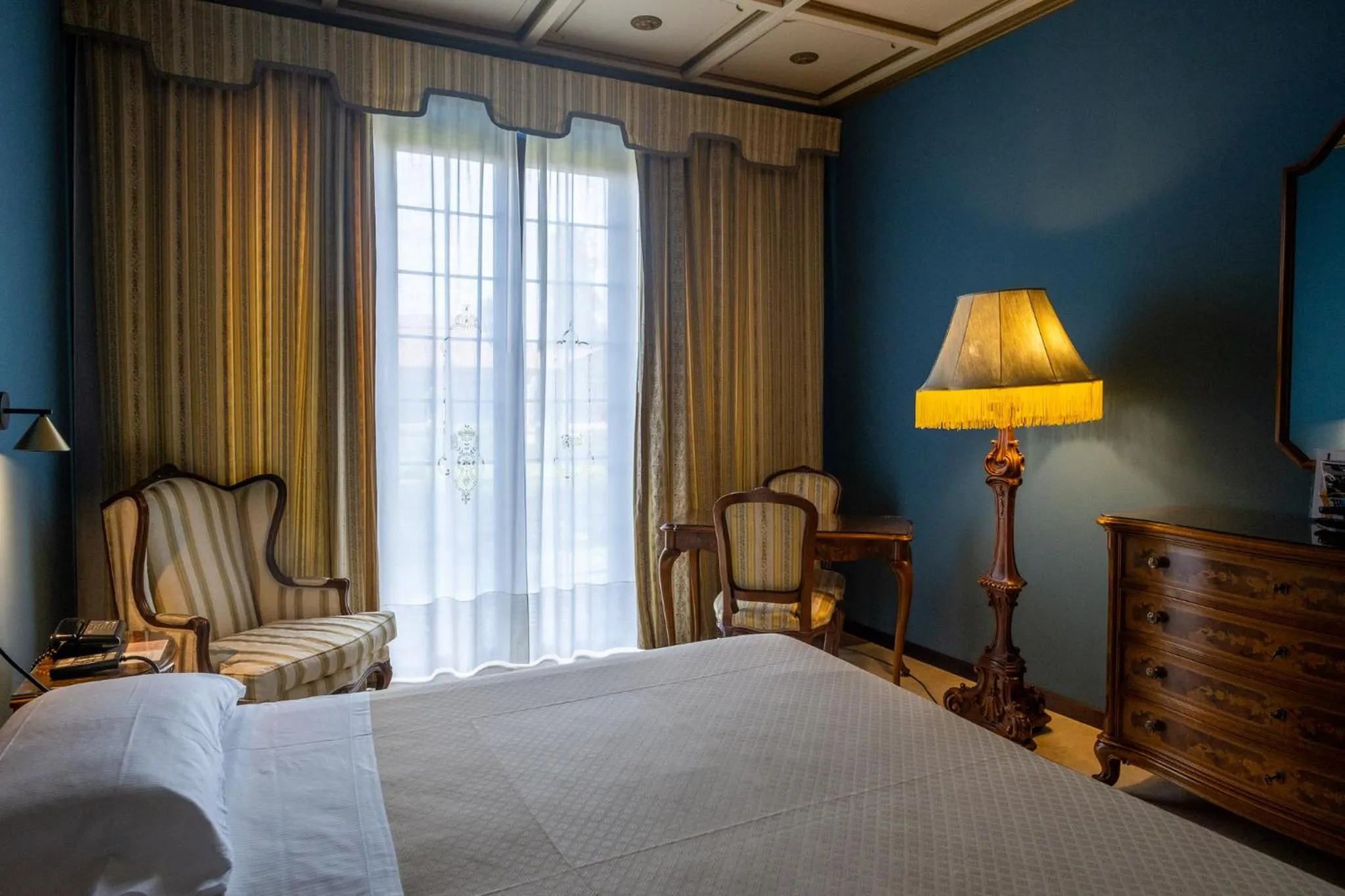 Decorative detail, Bed in Il Castello Di San Gaudenzio