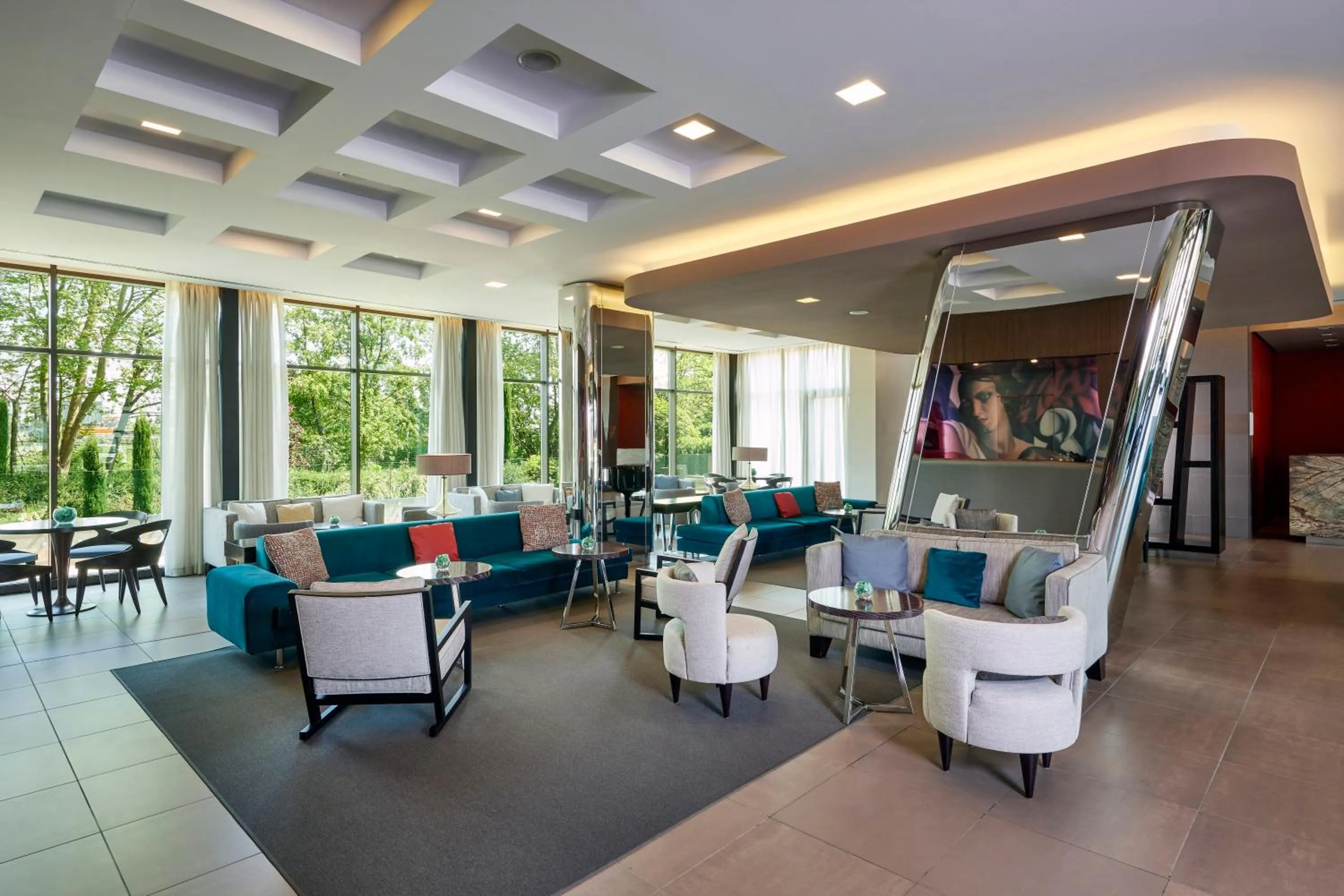 Lounge or bar in Blu Hotel Brixia