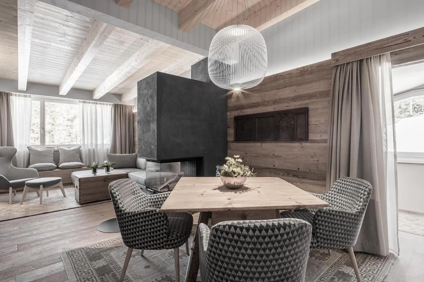 Living room in Hotel Ciasa Salares