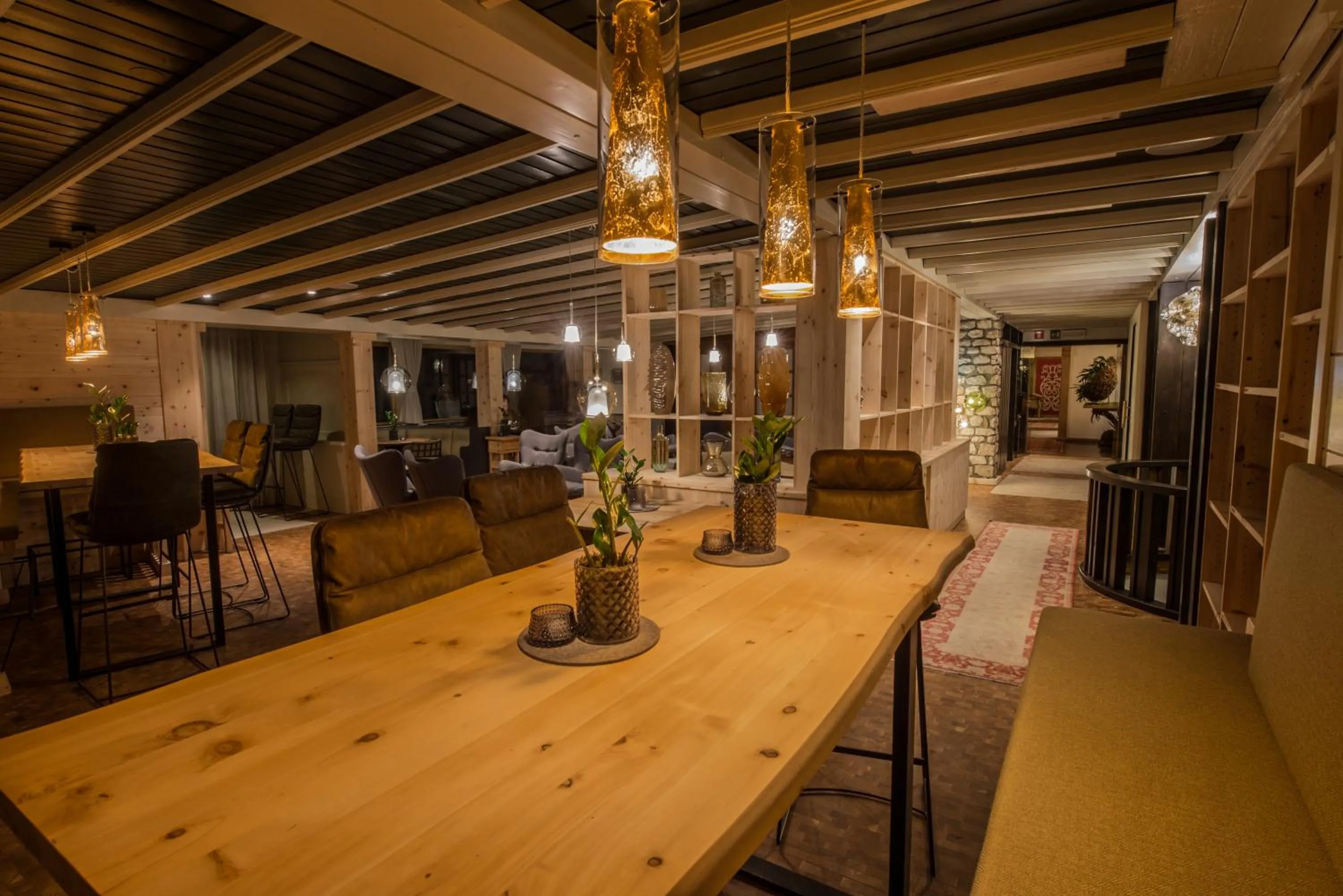 Lounge or bar in Hotel Ciasa Salares