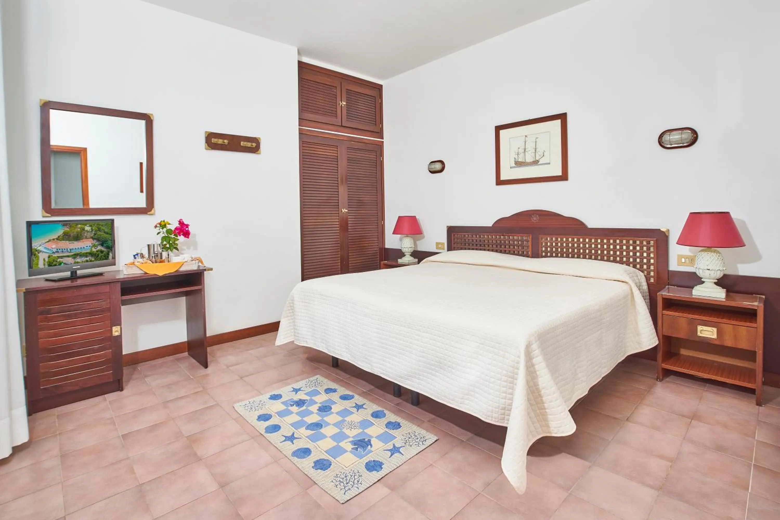 Decorative detail, Bed in Hotel Antares