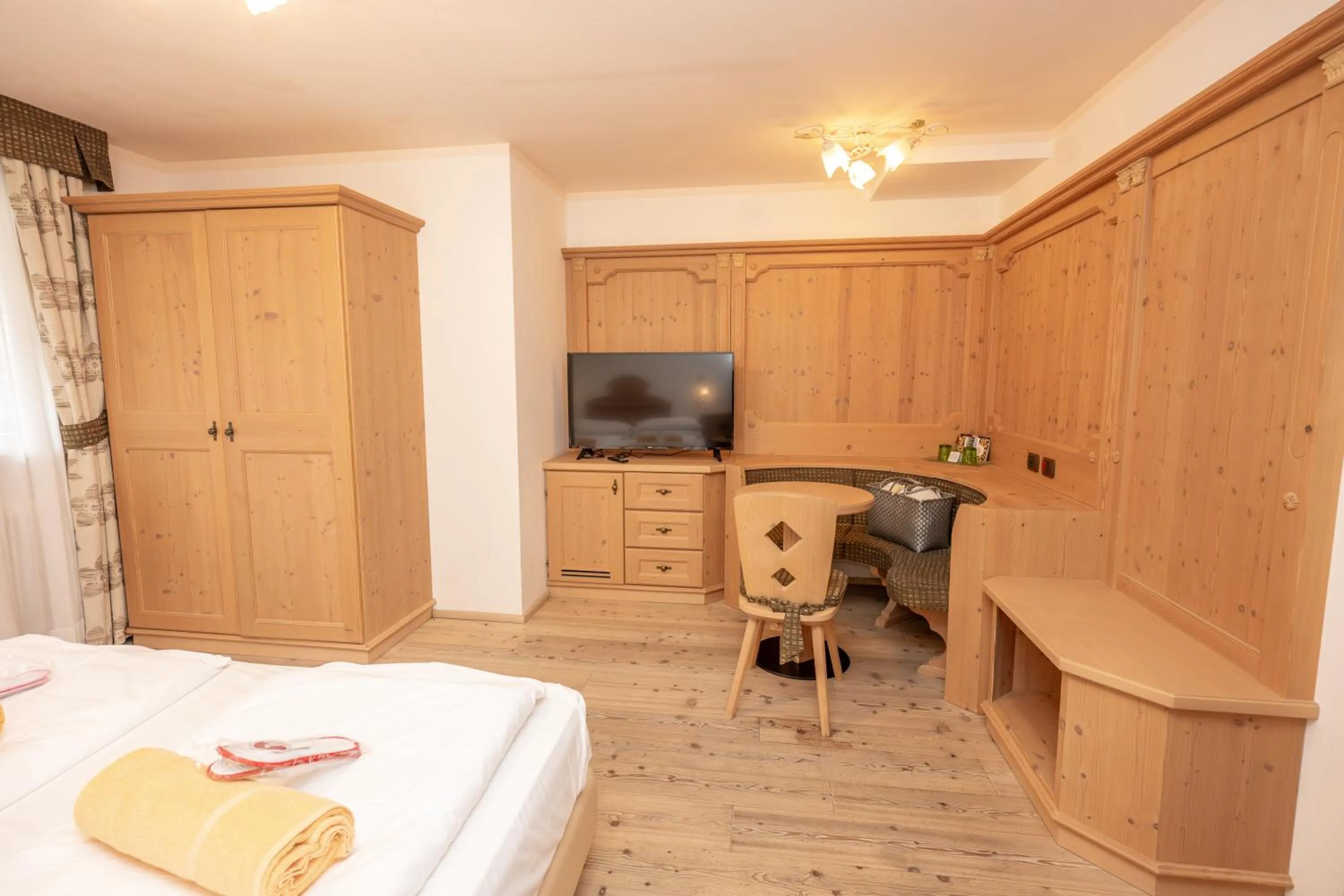 Bed in Wellness Hotel Lupo Bianco