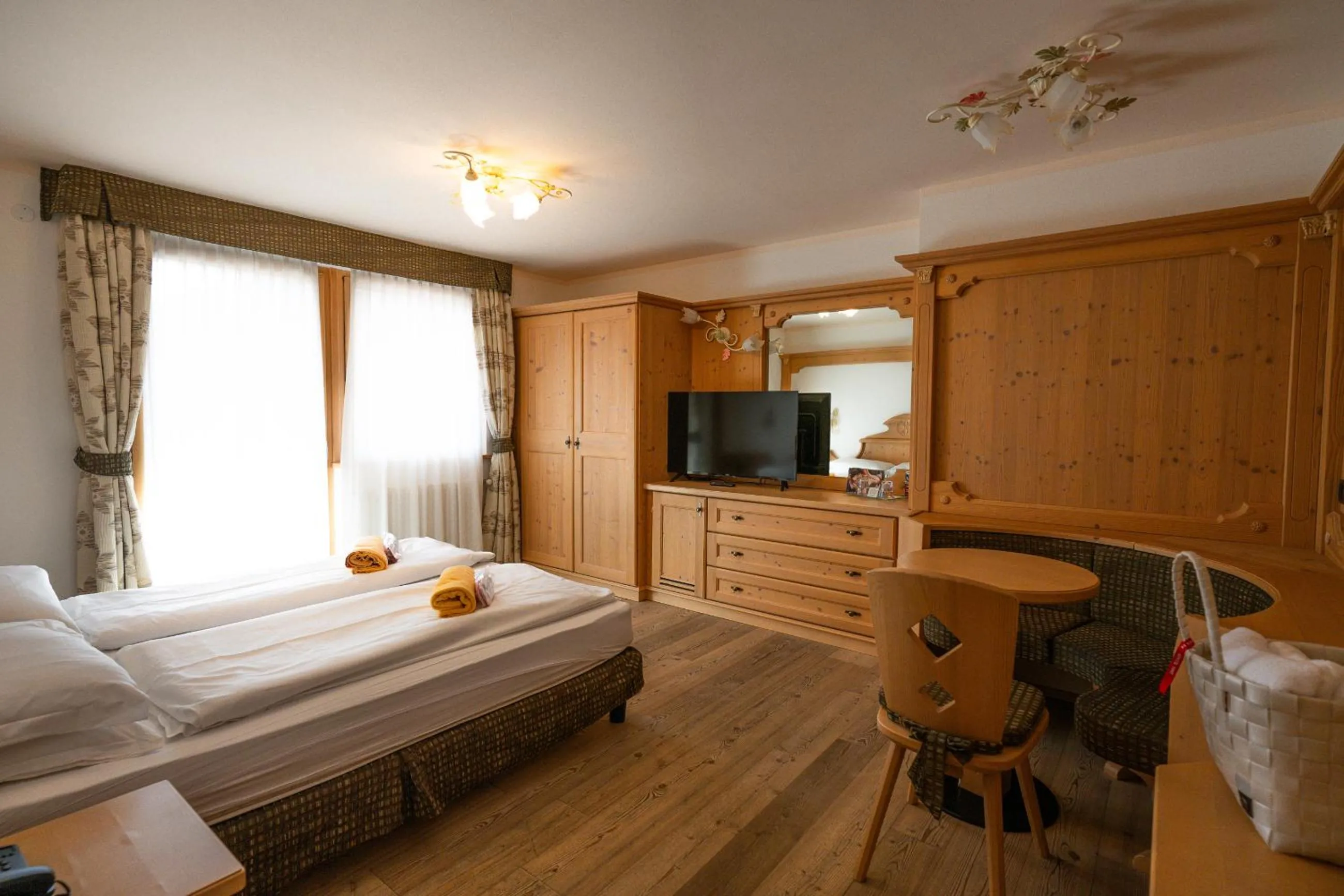 Bed in Wellness Hotel Lupo Bianco