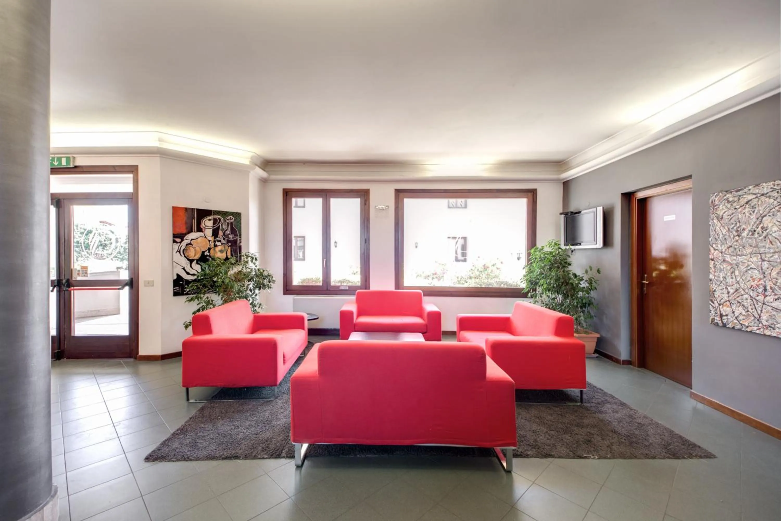 Lobby or reception, Bed in Hotel Alba Roma