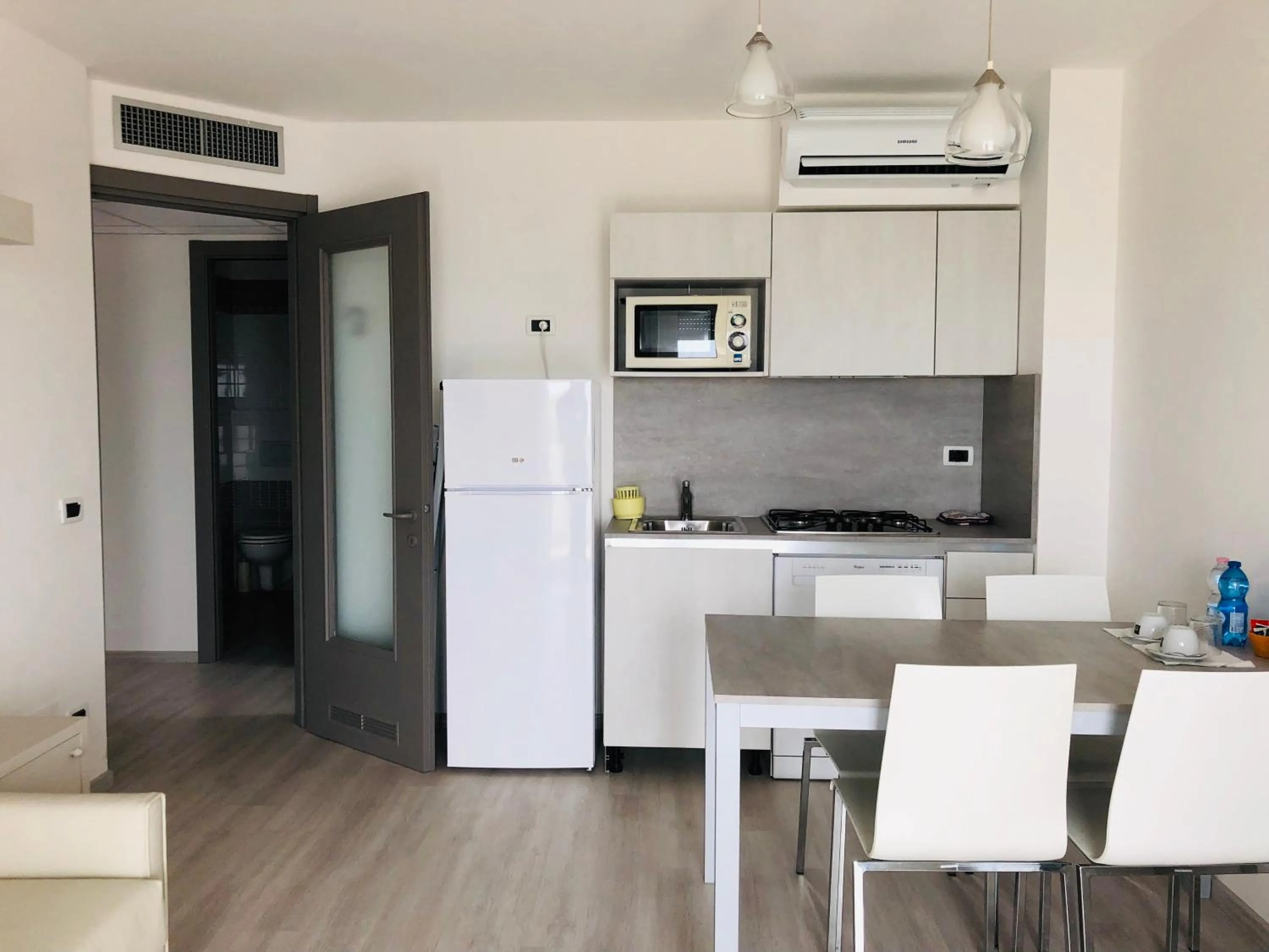 Kitchen or kitchenette in Hotel Residence Sanremo