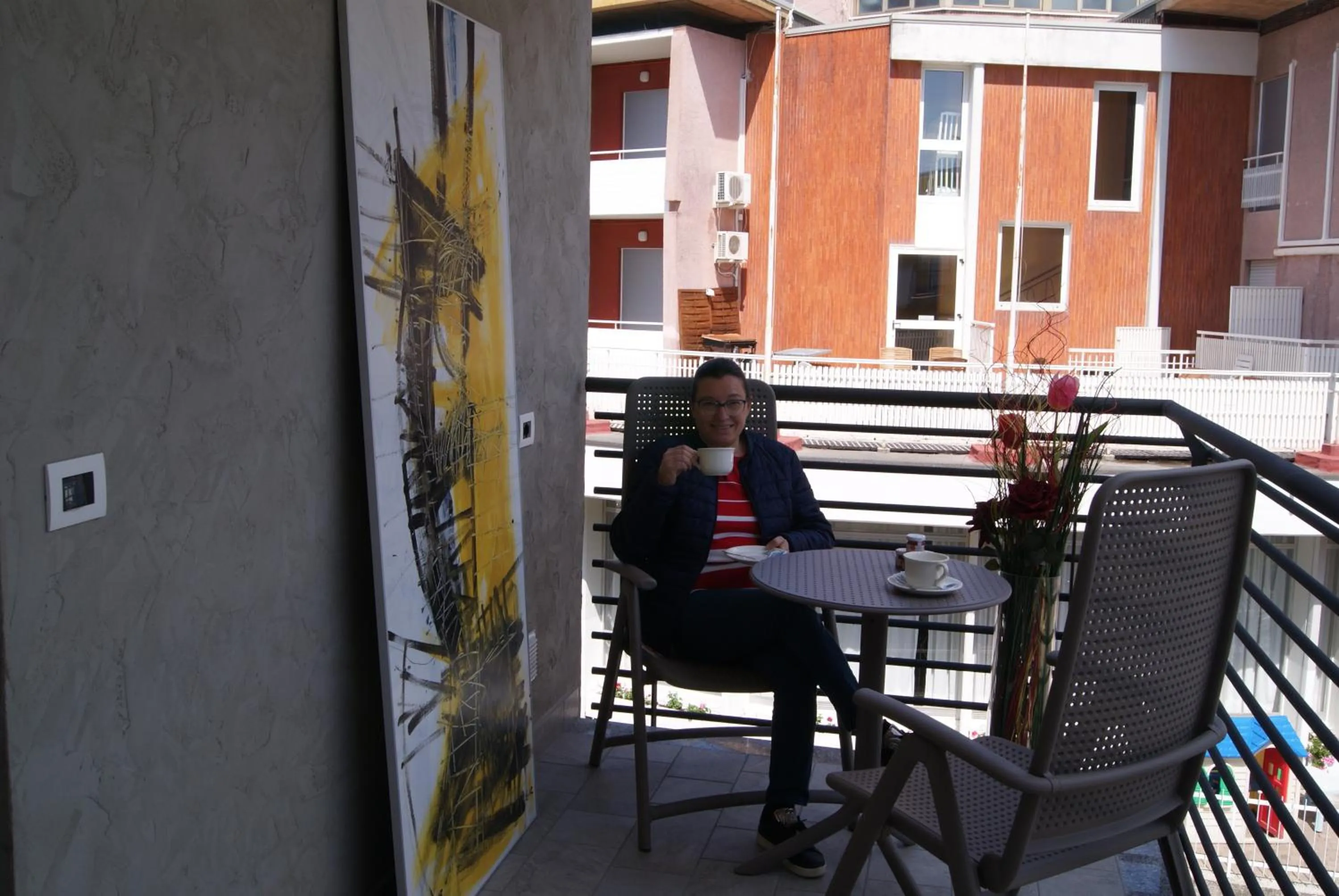 Balcony/Terrace in Hotel Residence Sanremo