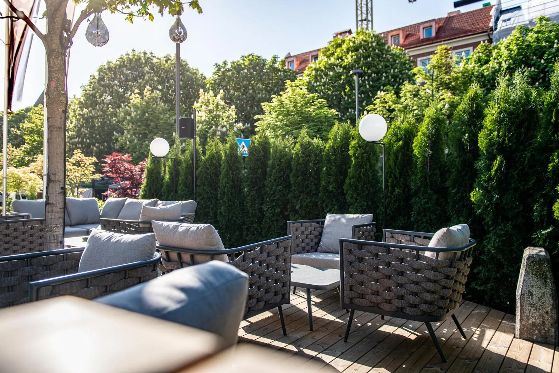 Garden view in HOTEL POST alpine cityflair