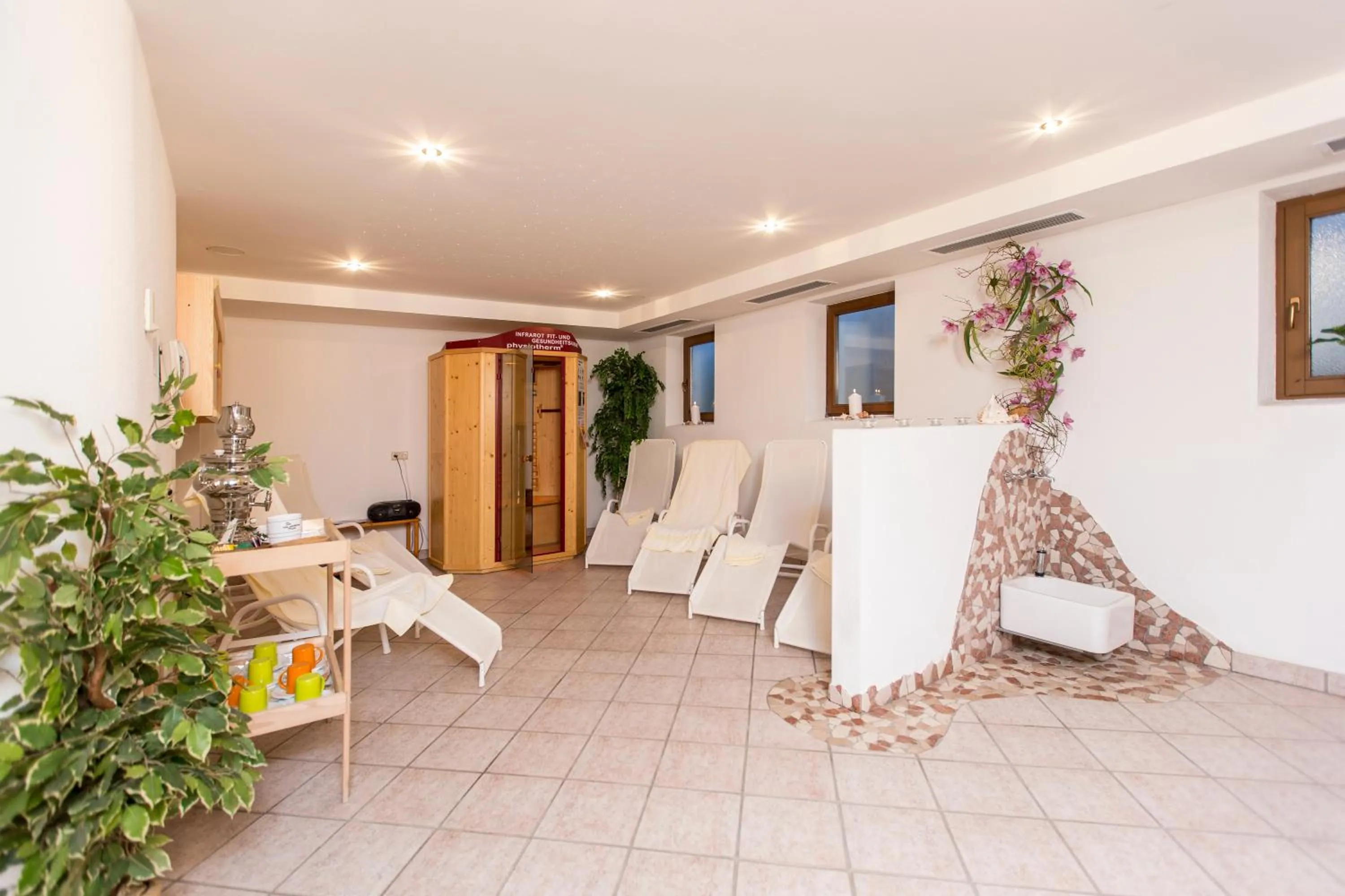 Sauna in Naturhotel Miraval