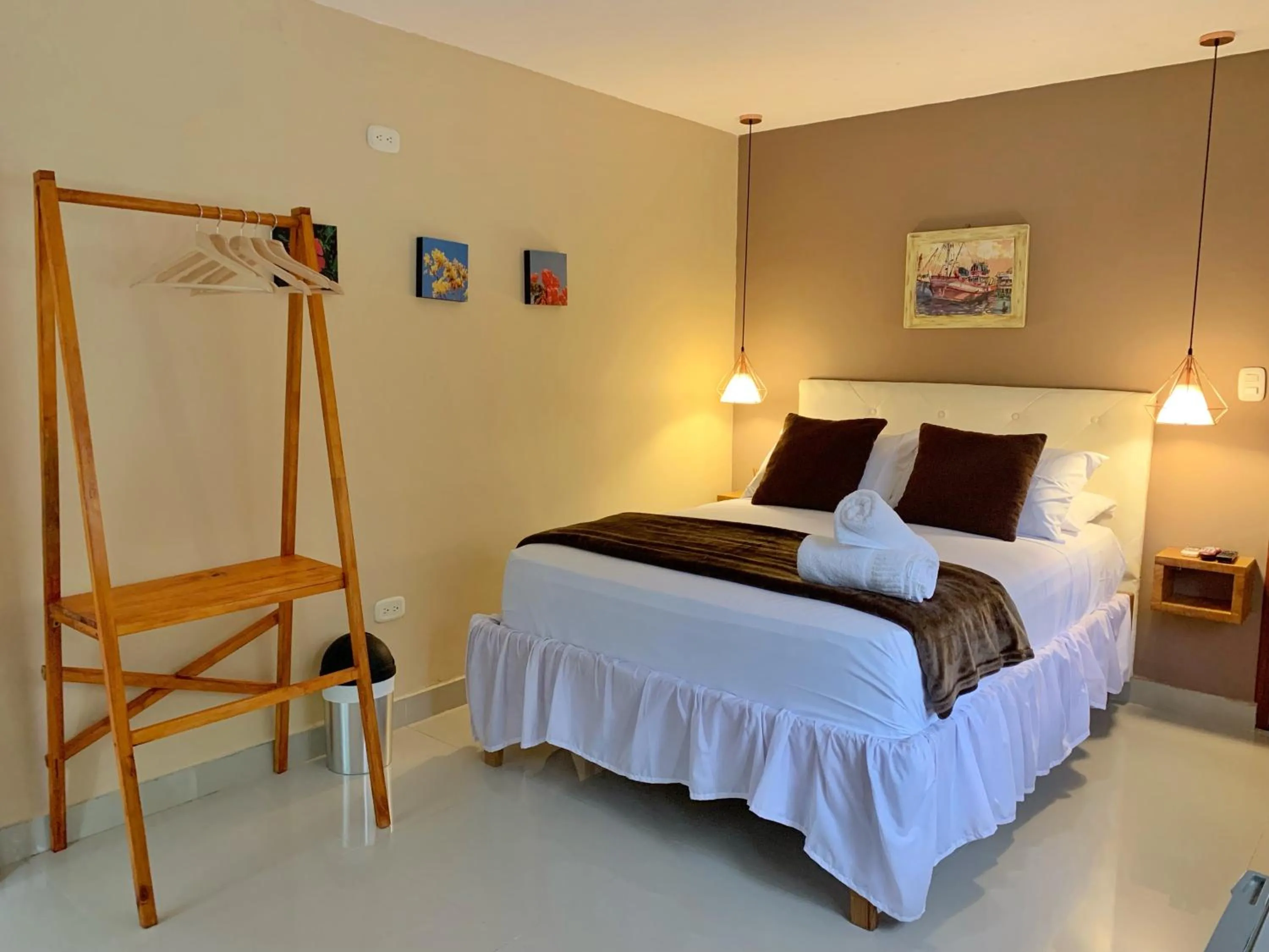 Bed in Hotel La Casablanca Tayrona