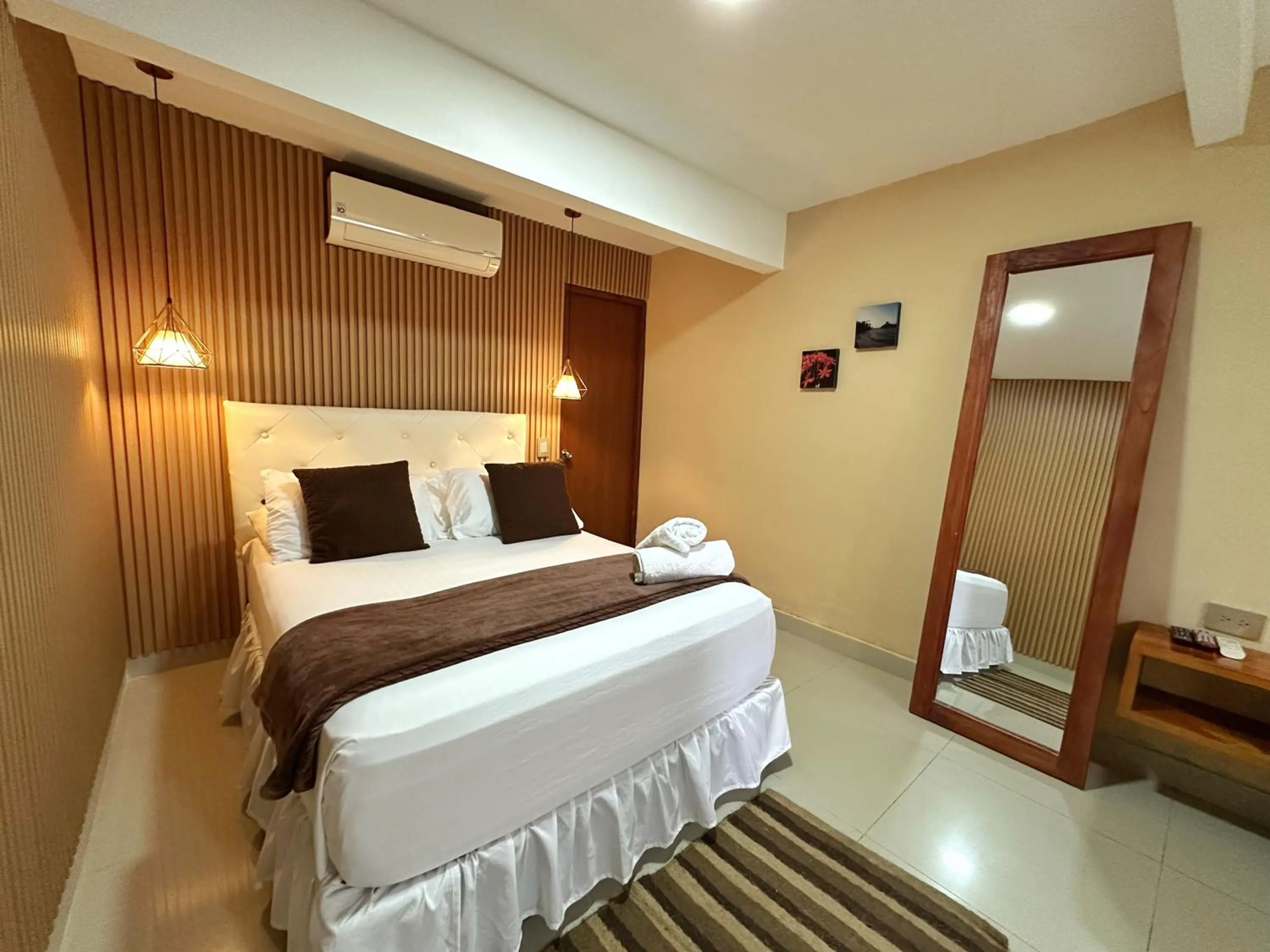 Bed in Hotel La Casablanca Tayrona