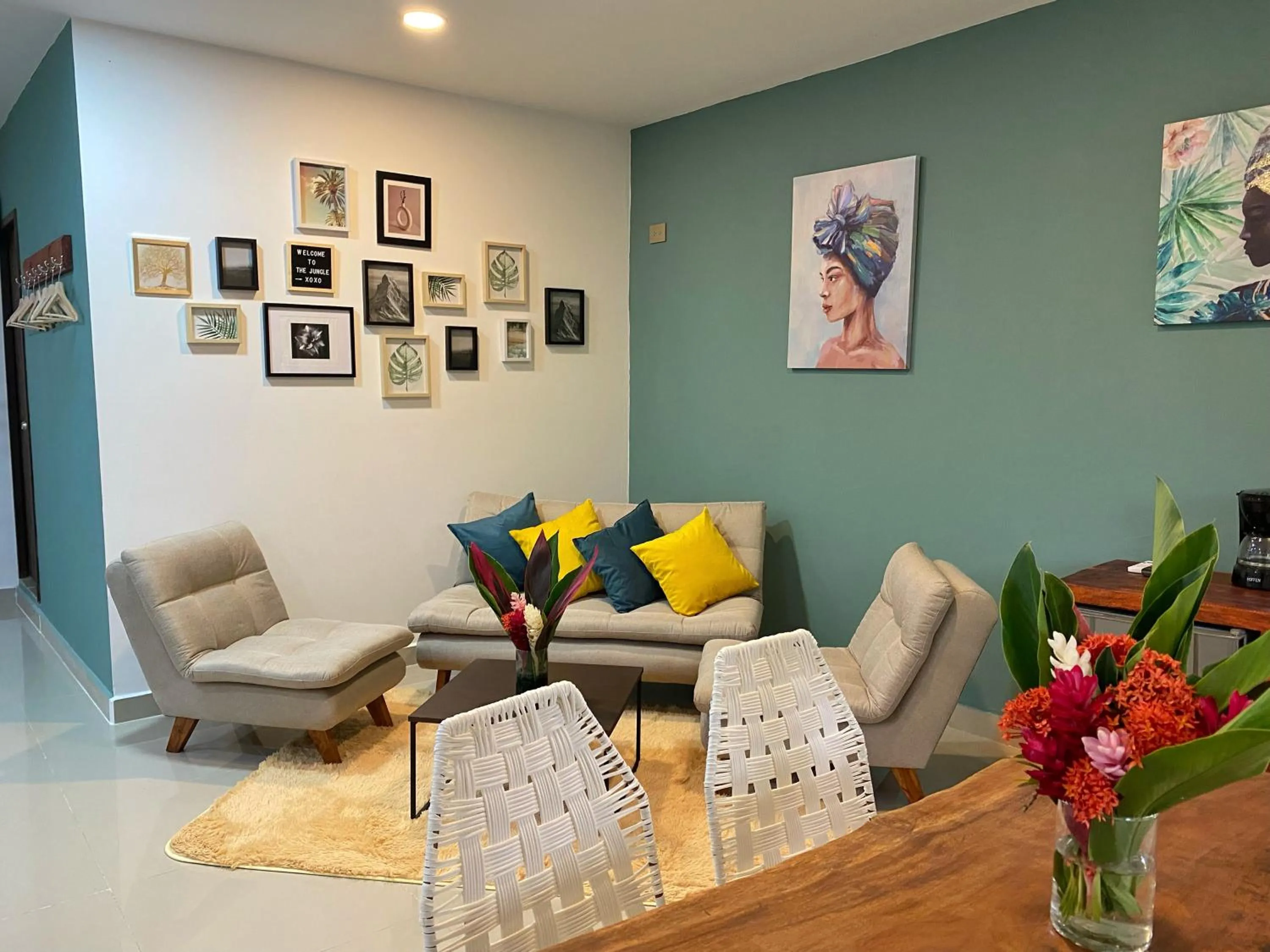 Living room in Hotel La Casablanca Tayrona