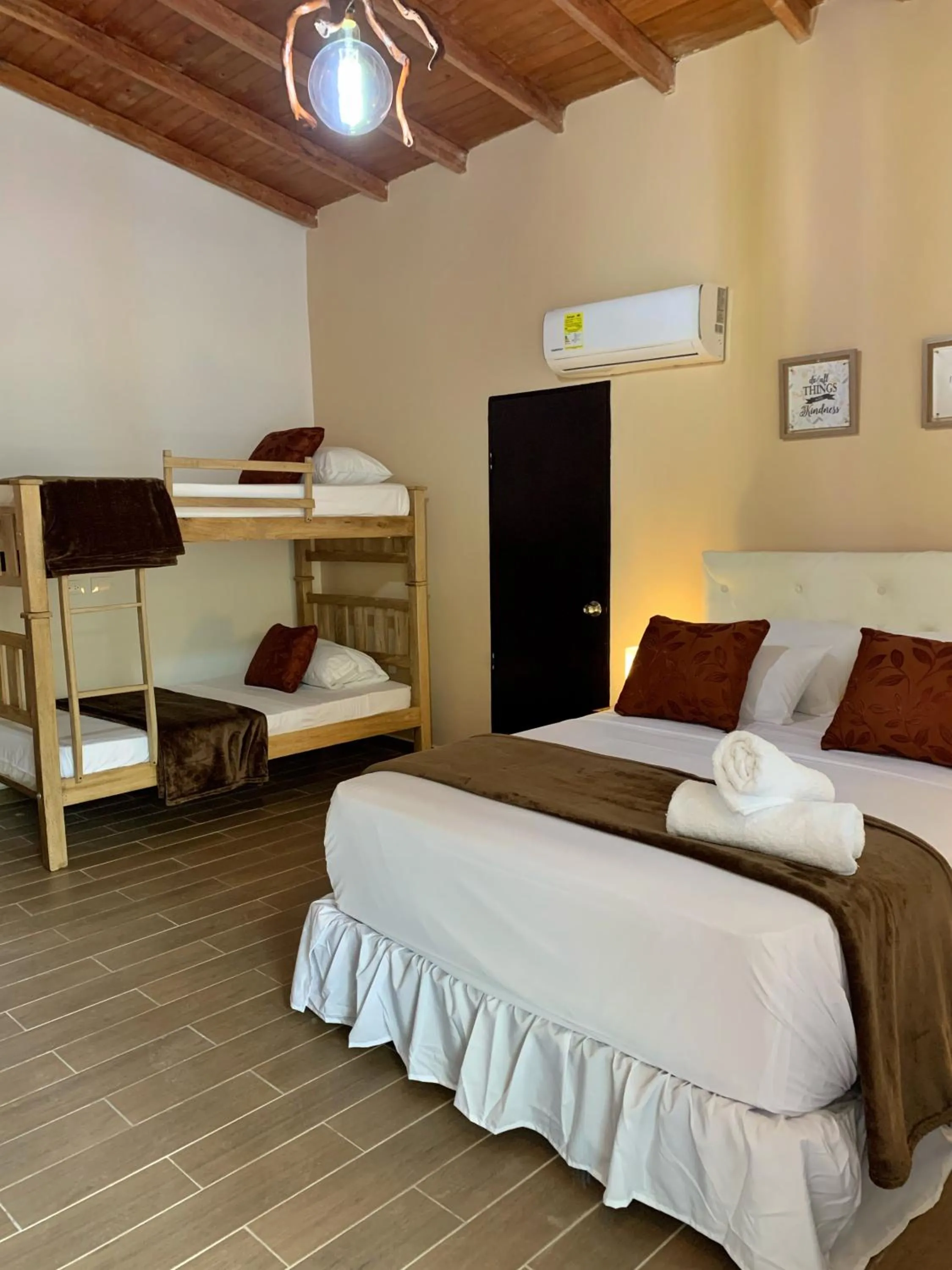 Bed in Hotel La Casablanca Tayrona