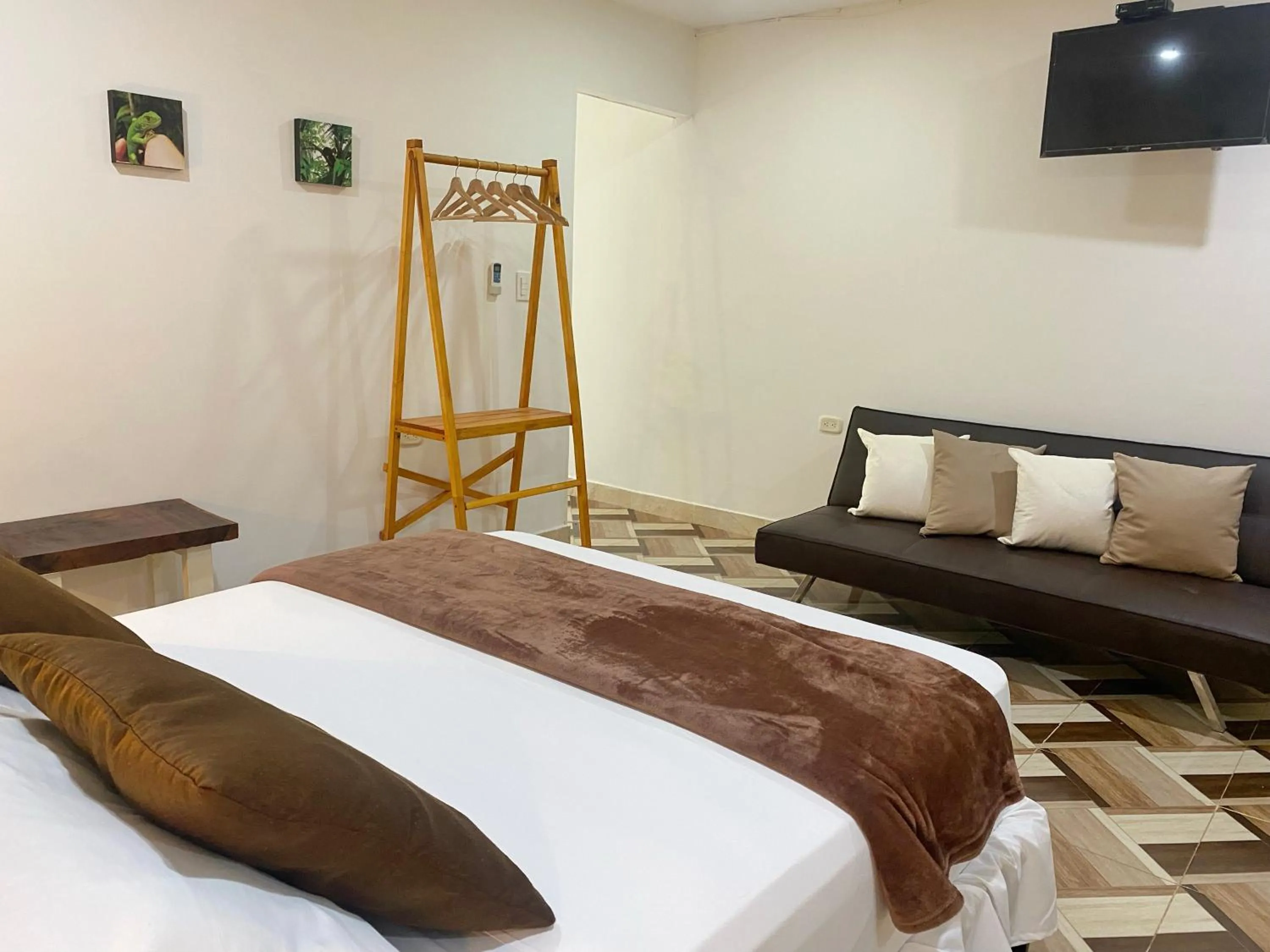 Bed in Hotel La Casablanca Tayrona