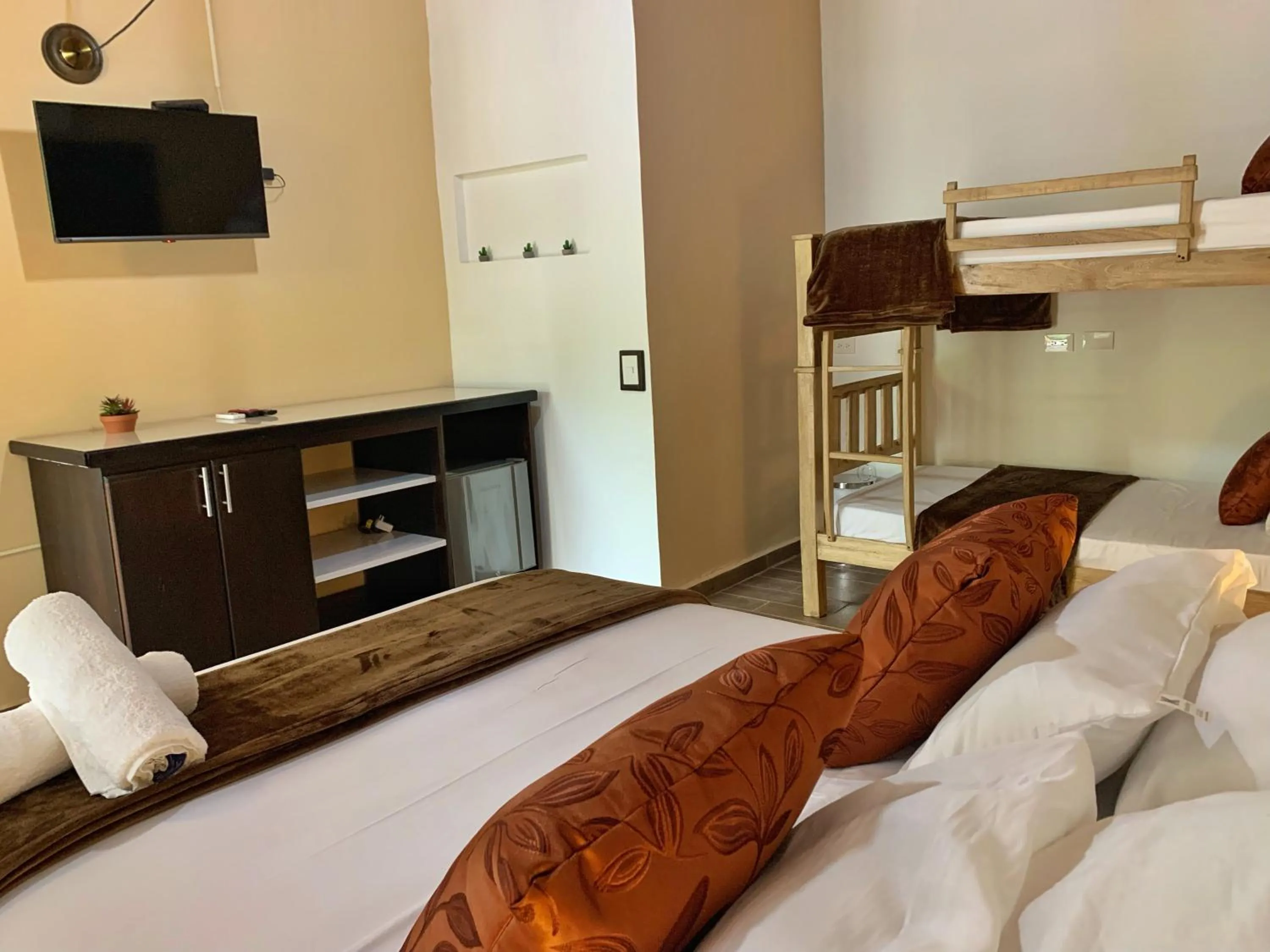 Bed in Hotel La Casablanca Tayrona