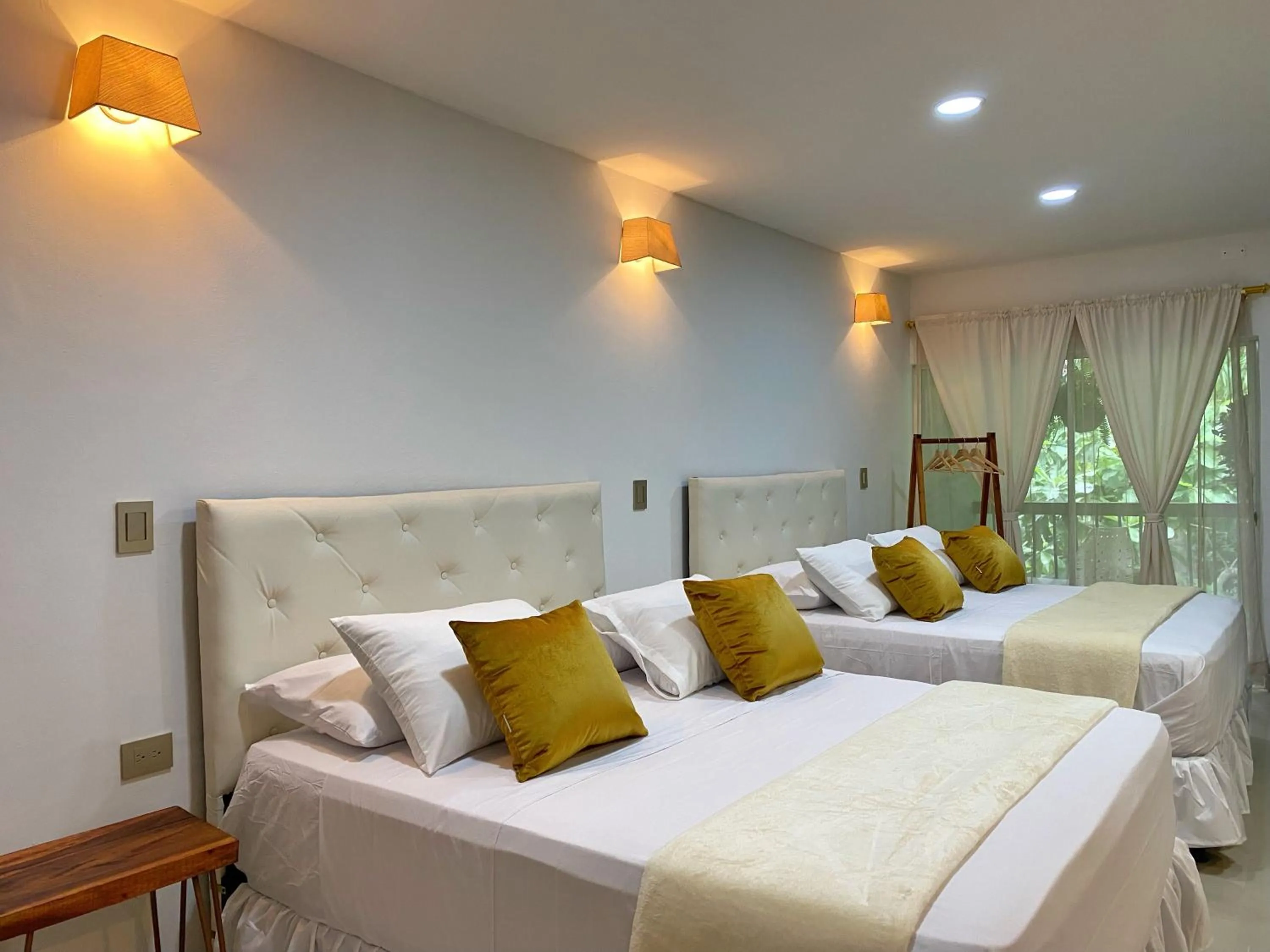 Bed in Hotel La Casablanca Tayrona