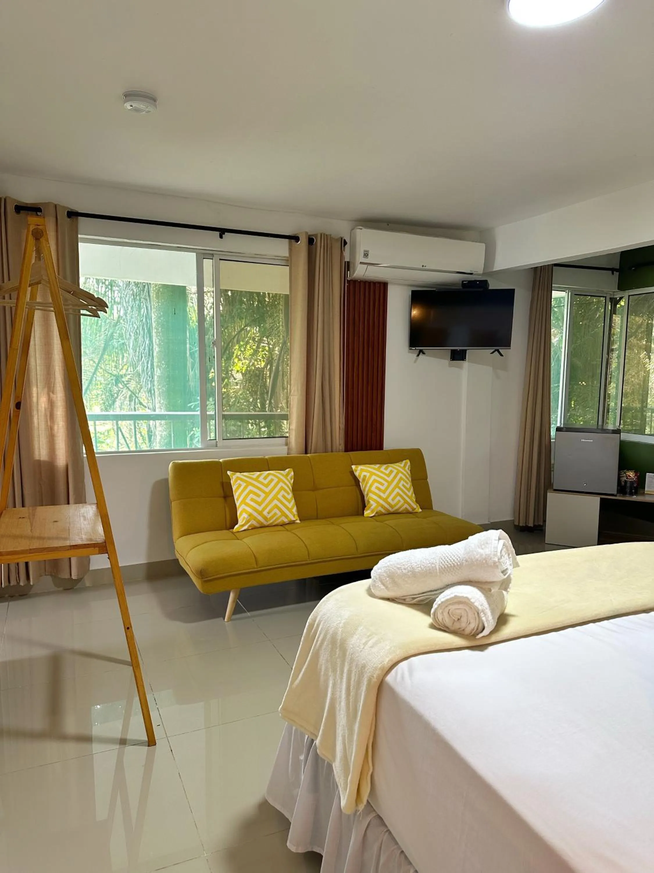 Bed in Hotel La Casablanca Tayrona