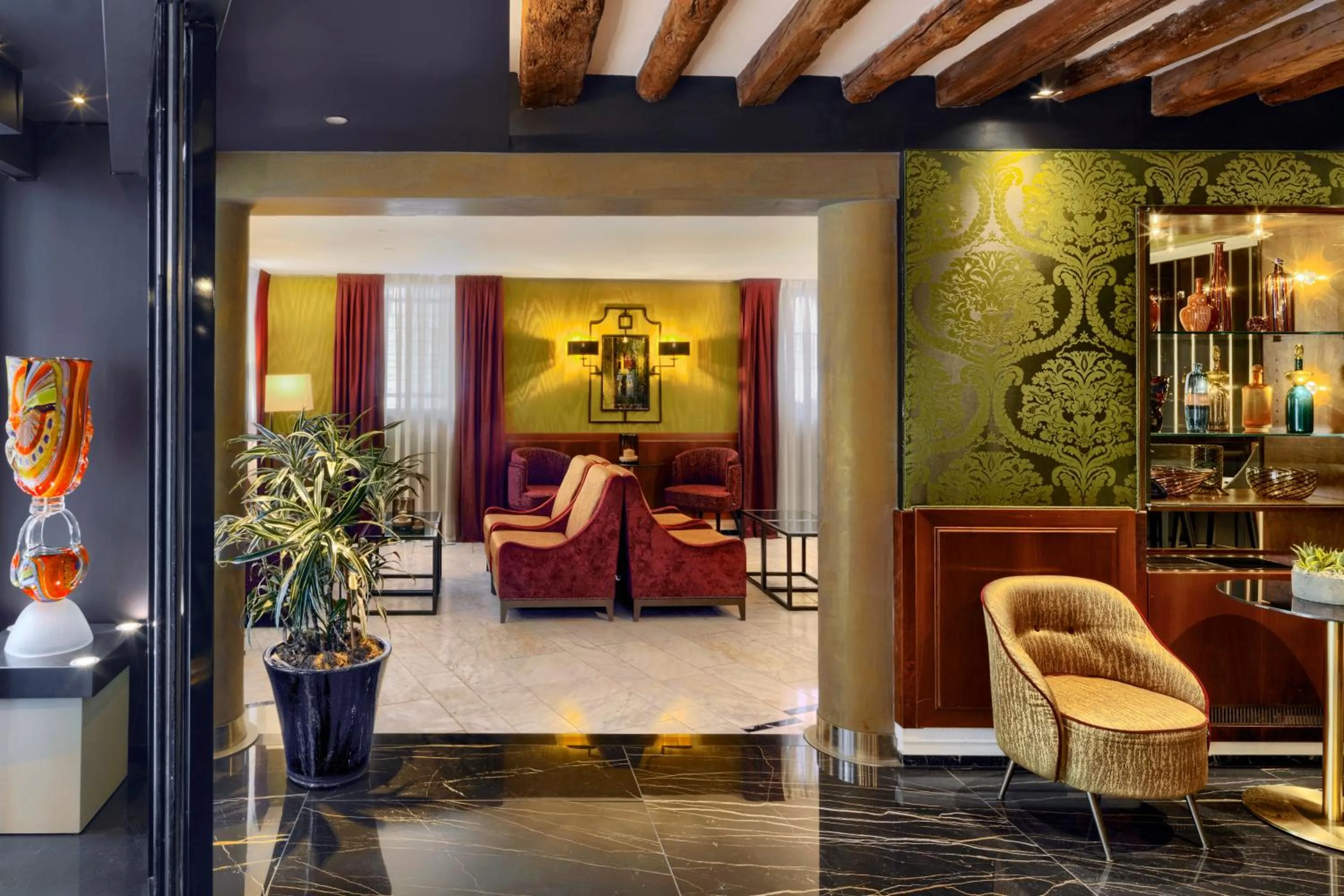 Lobby or reception in Hotel Bisanzio