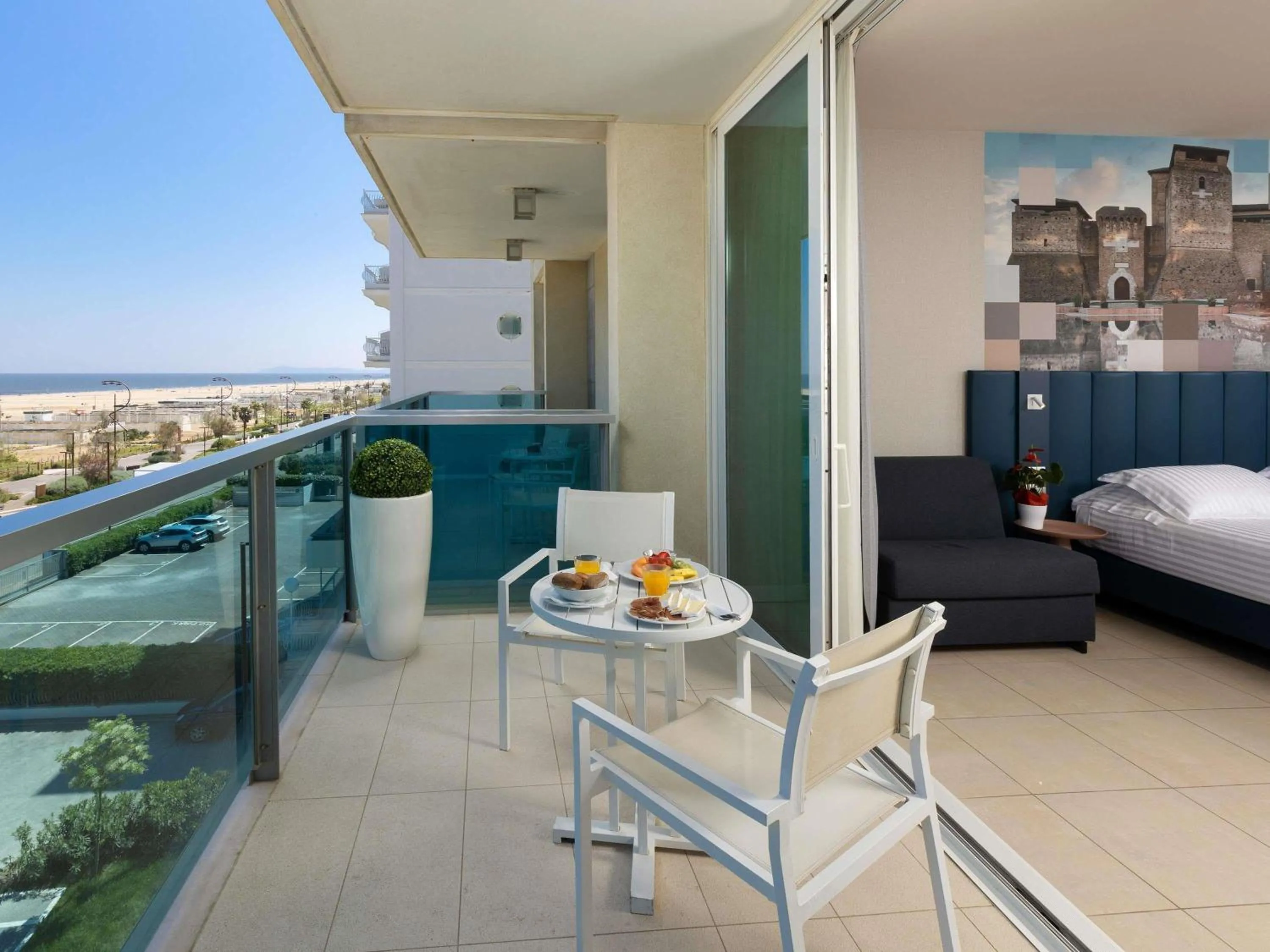 Bedroom, Bed in Mercure Hotel Rimini Artis