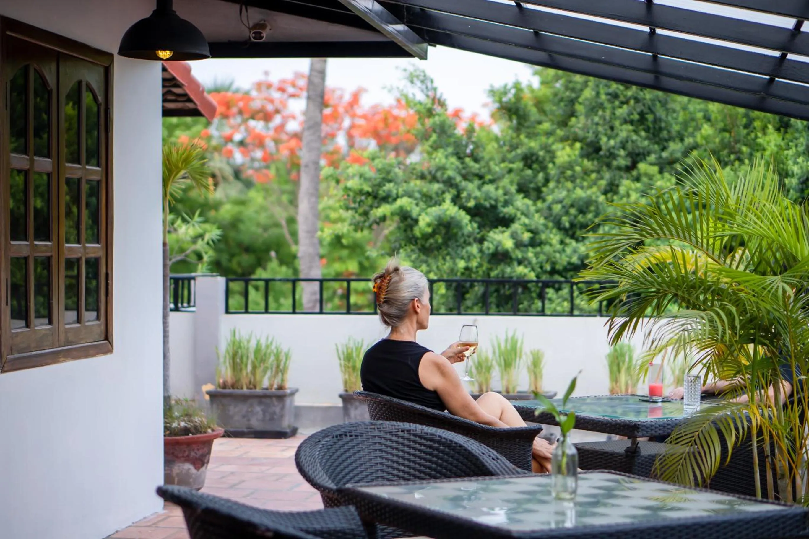 Balcony/Terrace in Villa D Riverside Boutique Hotel