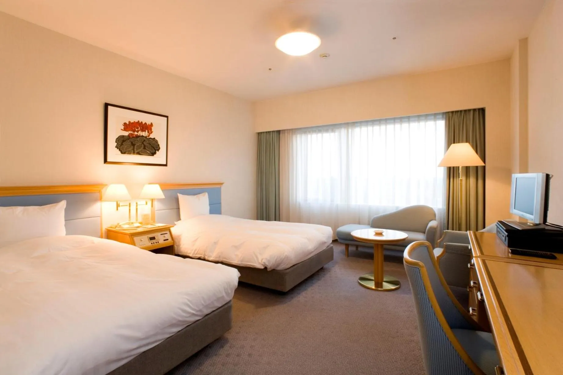 Bed in Hotel Hamatsu