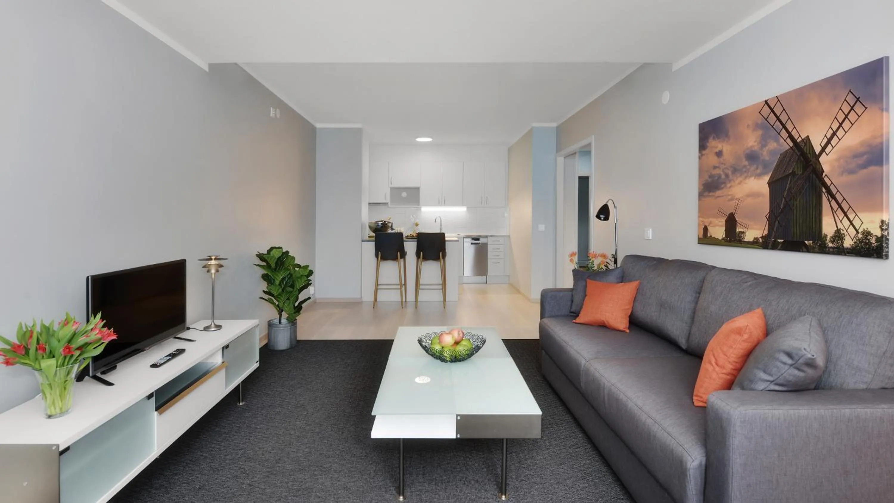 Kitchen or kitchenette in Strand Hotell Borgholm