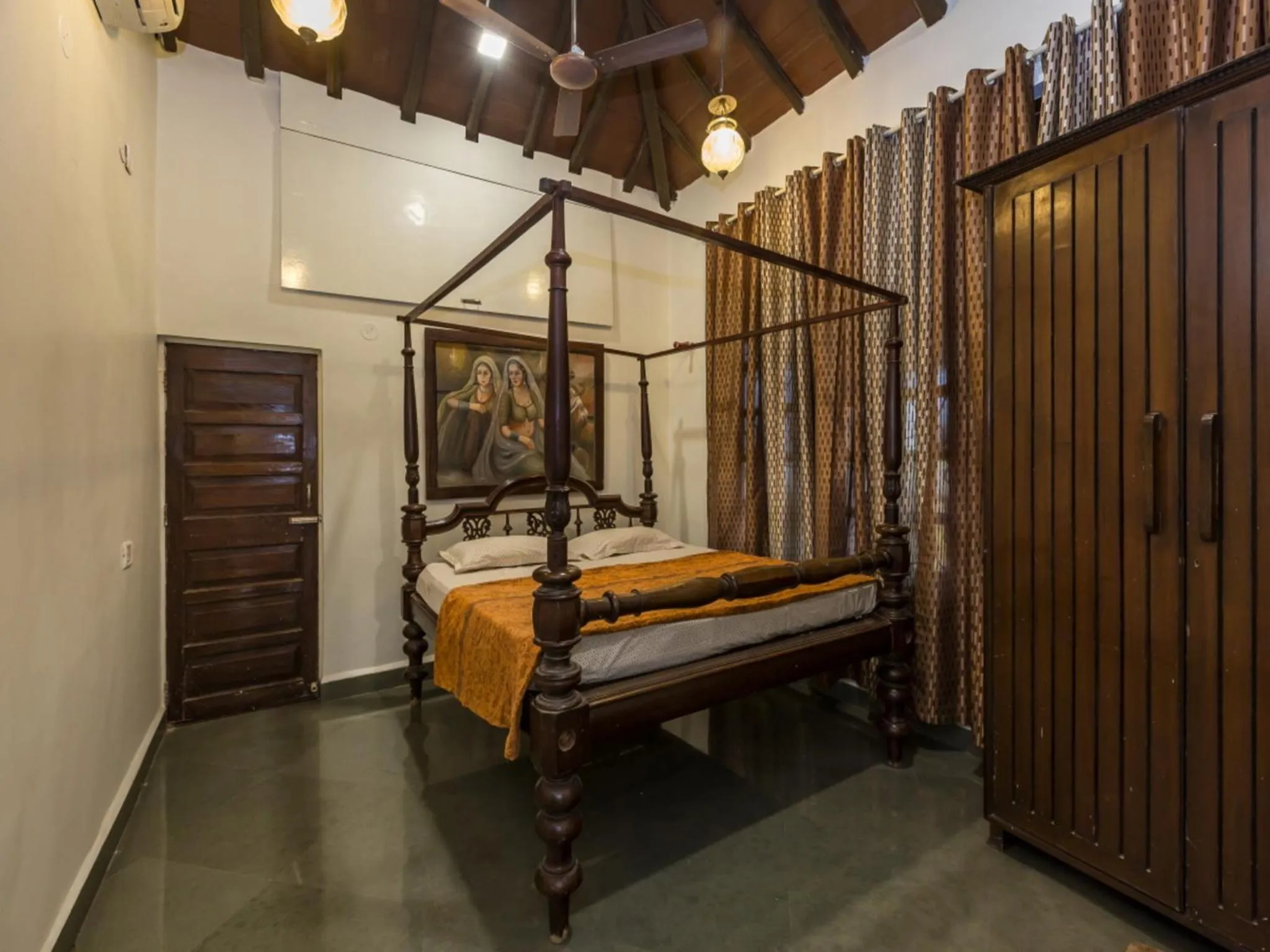 Photo of the whole room, Bed in SaffronStays Salt Rim on the Beach, Korlai