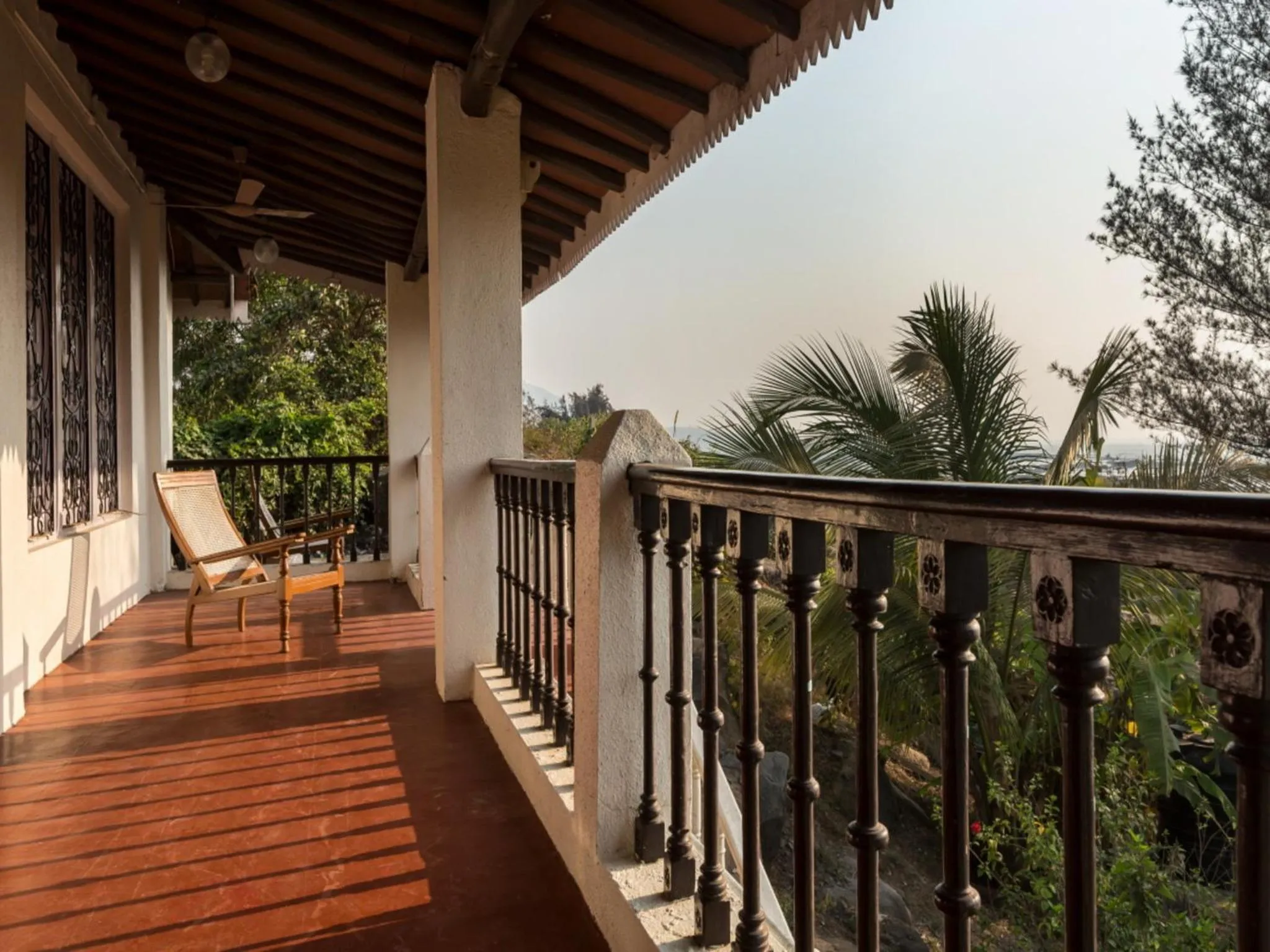Balcony/Terrace in SaffronStays Salt Rim on the Beach, Korlai