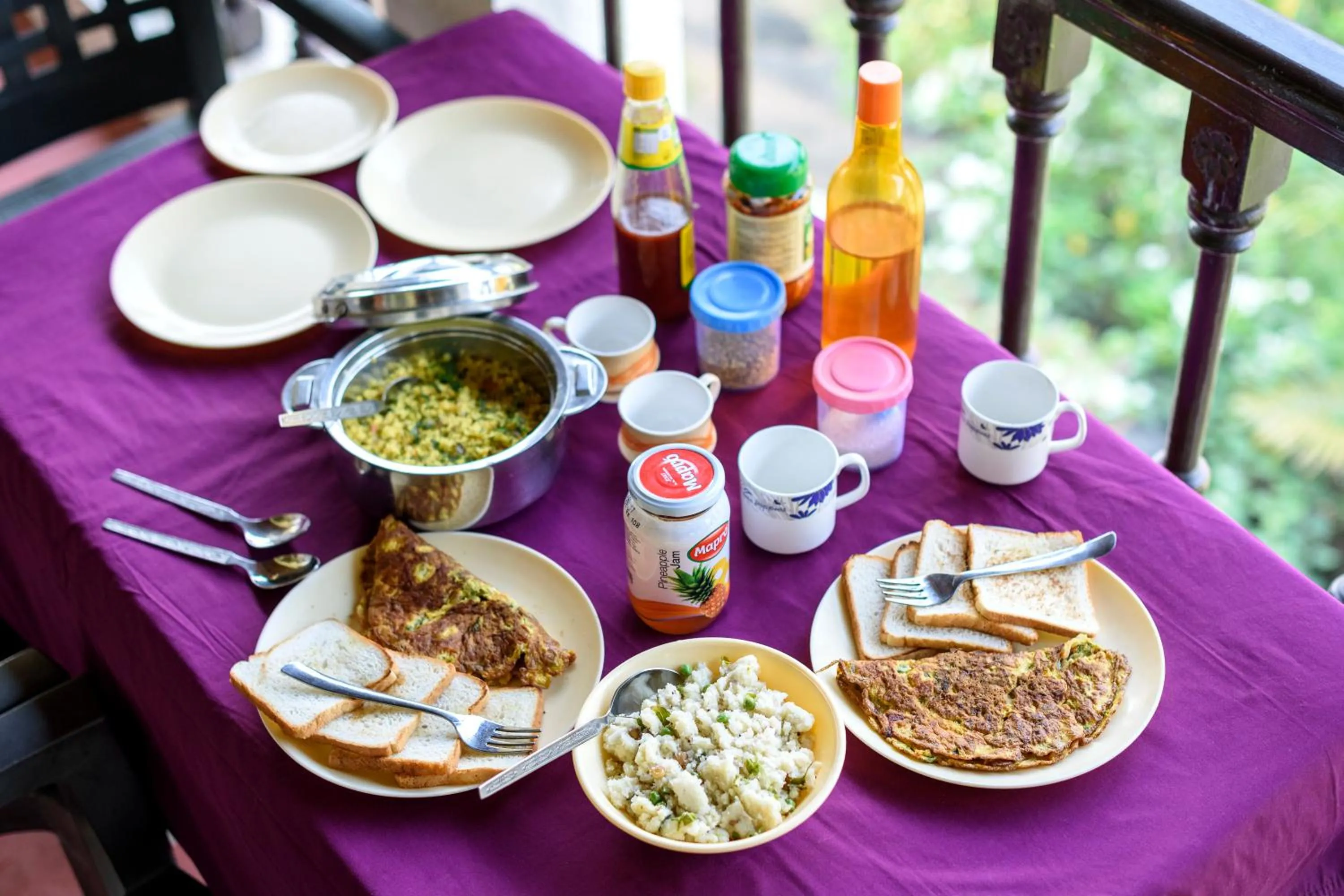 Balcony/Terrace in SaffronStays Salt Rim on the Beach, Korlai