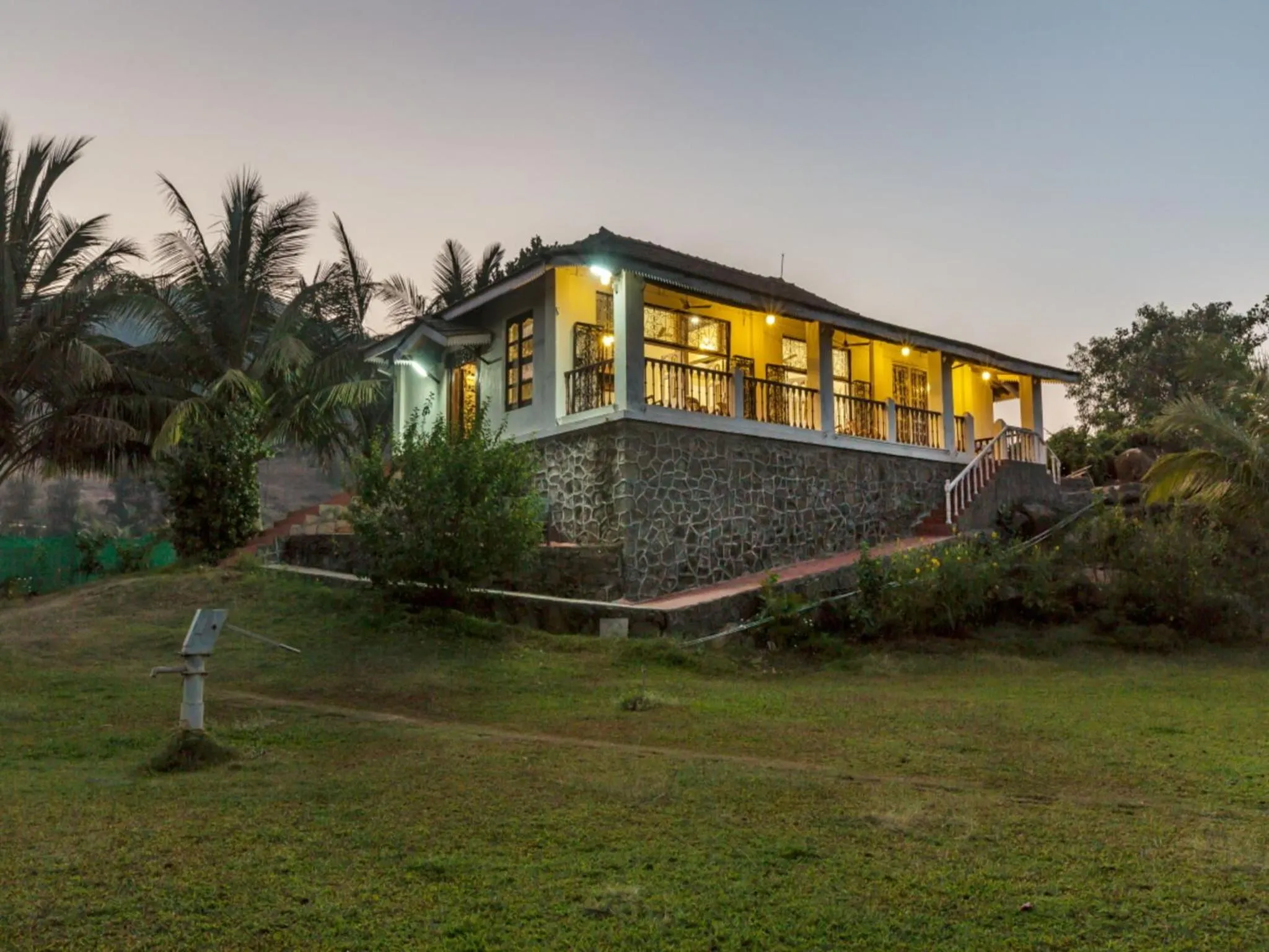 Property building in SaffronStays Salt Rim on the Beach, Korlai