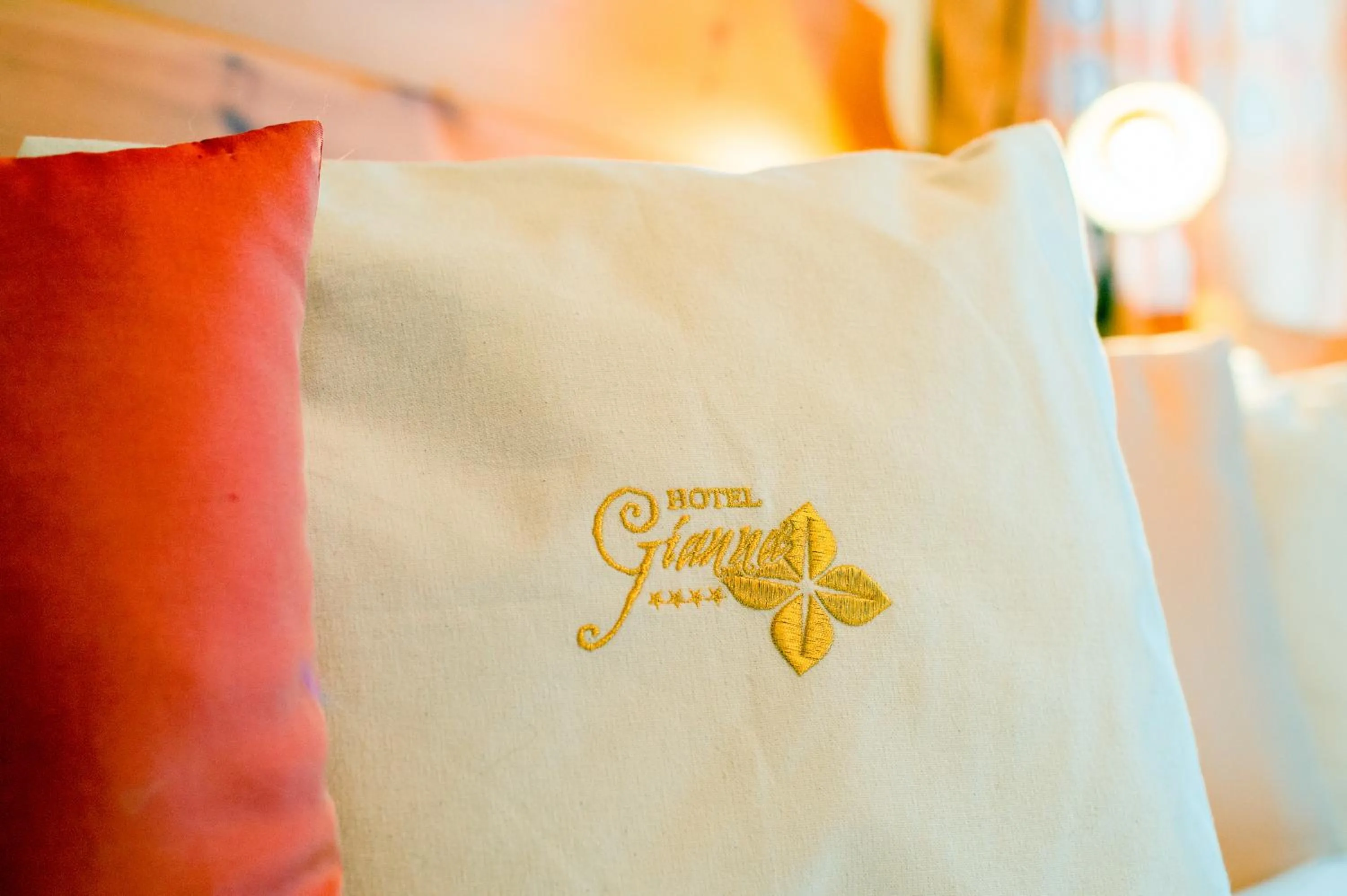 Property logo or sign, Bed in Hotel Gianna