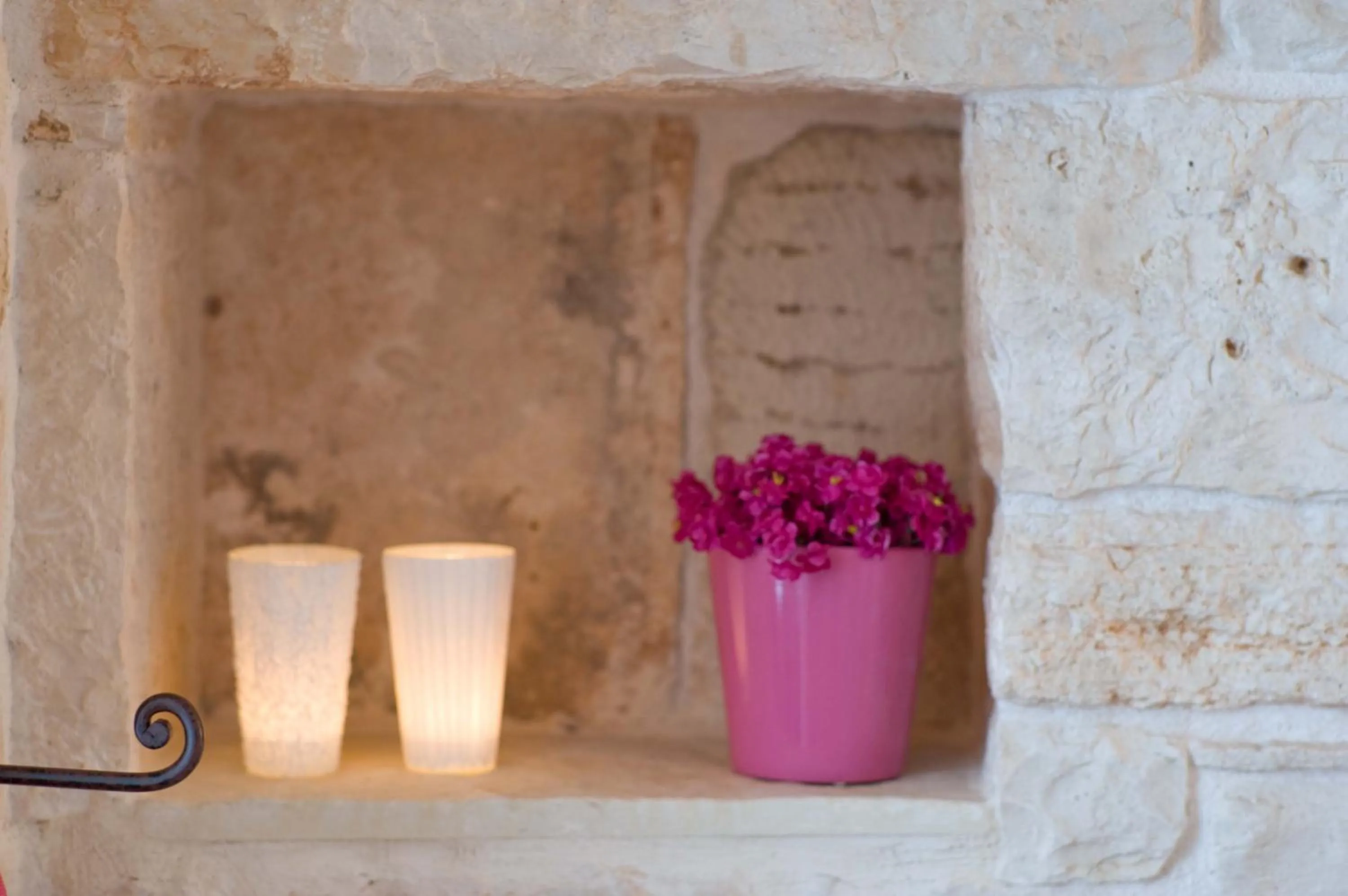 Decorative detail in Le Alcove - Luxury Hotel nei Trulli