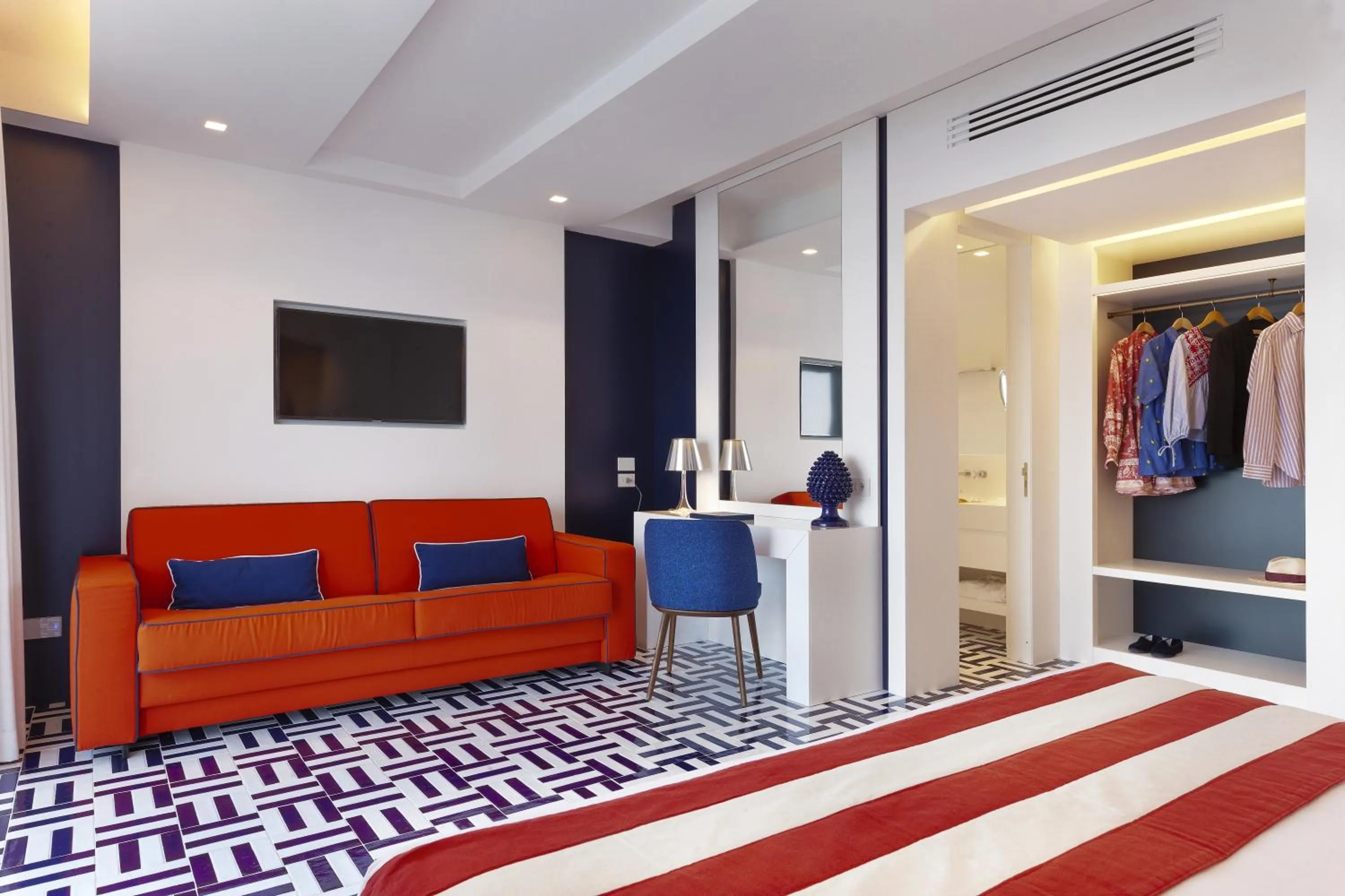 Bed in Grand Hotel Riviera