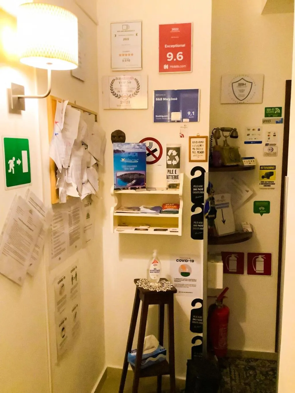 Lobby or reception in B&B MaryJosè