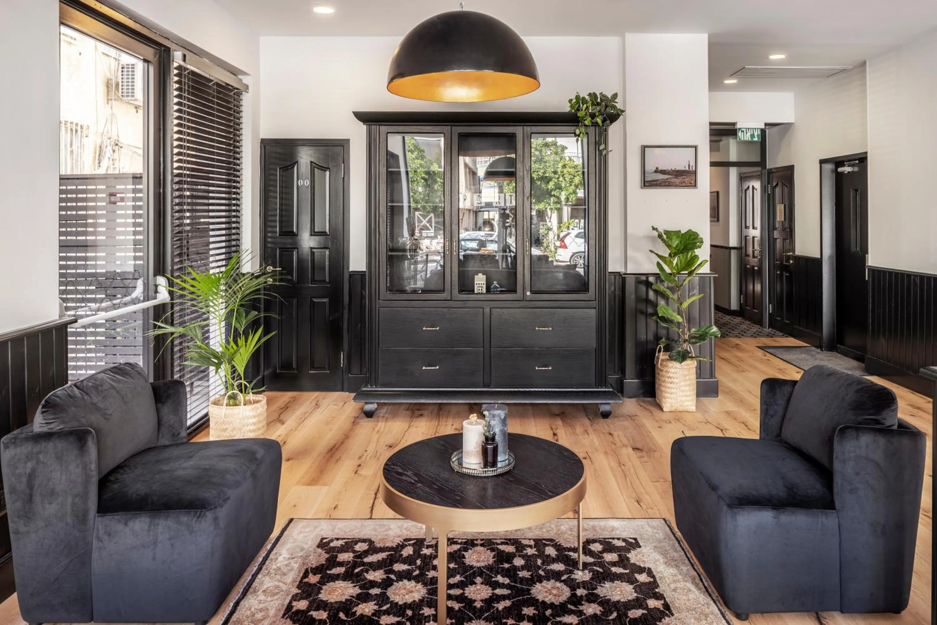 Seating area in The New Port Hotel TLV