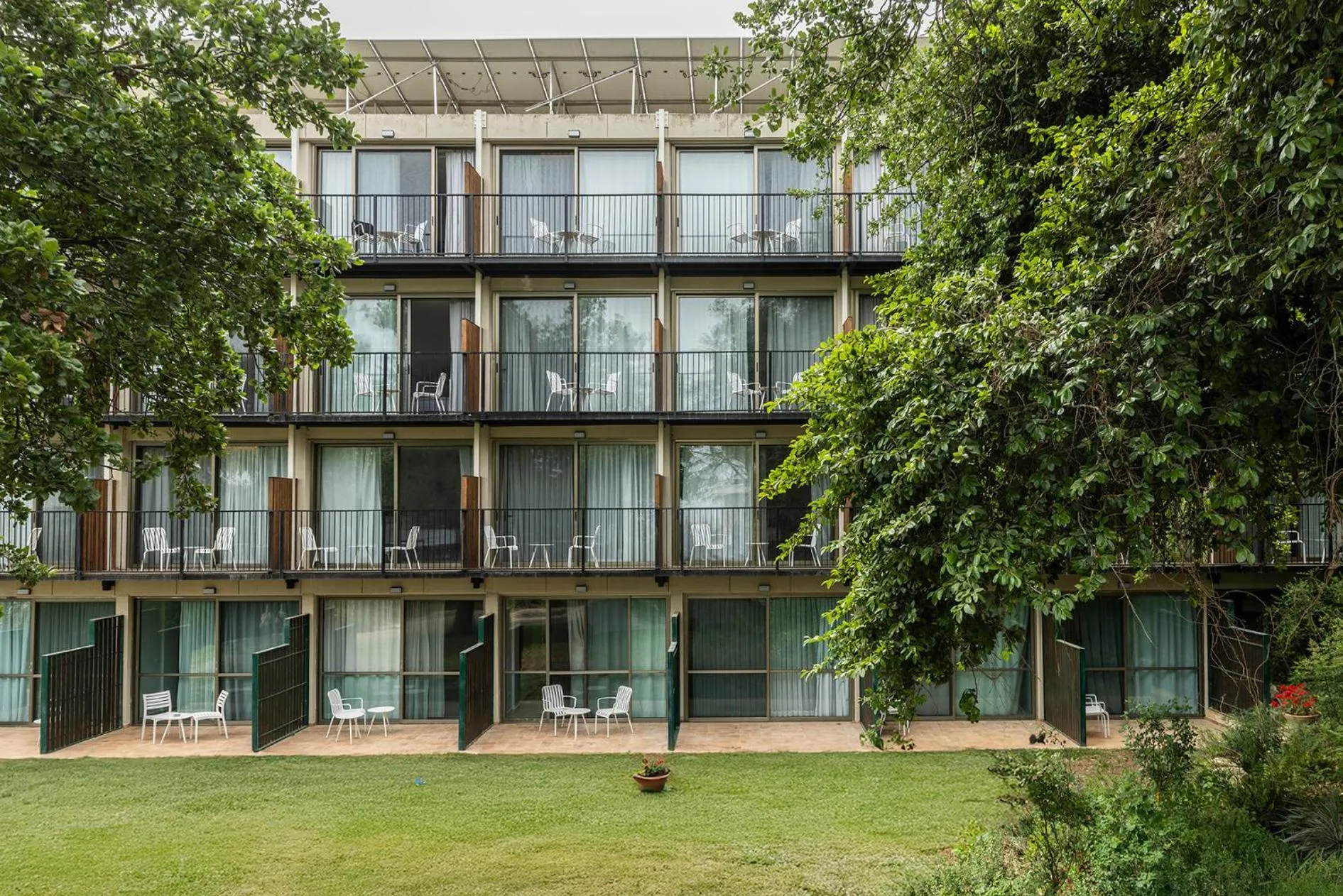 Garden view in Hacienda Forest View Hotel
