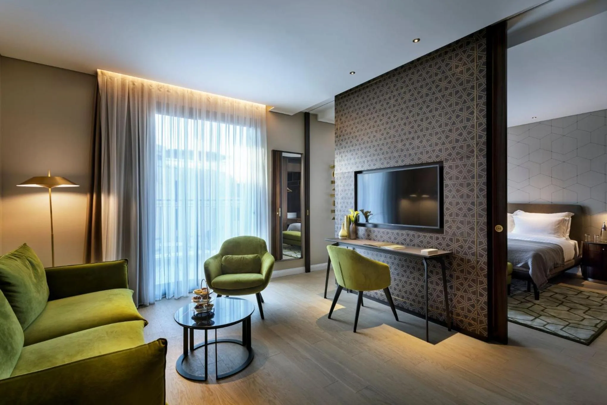 Seating area, Bed in The Inbal Jerusalem