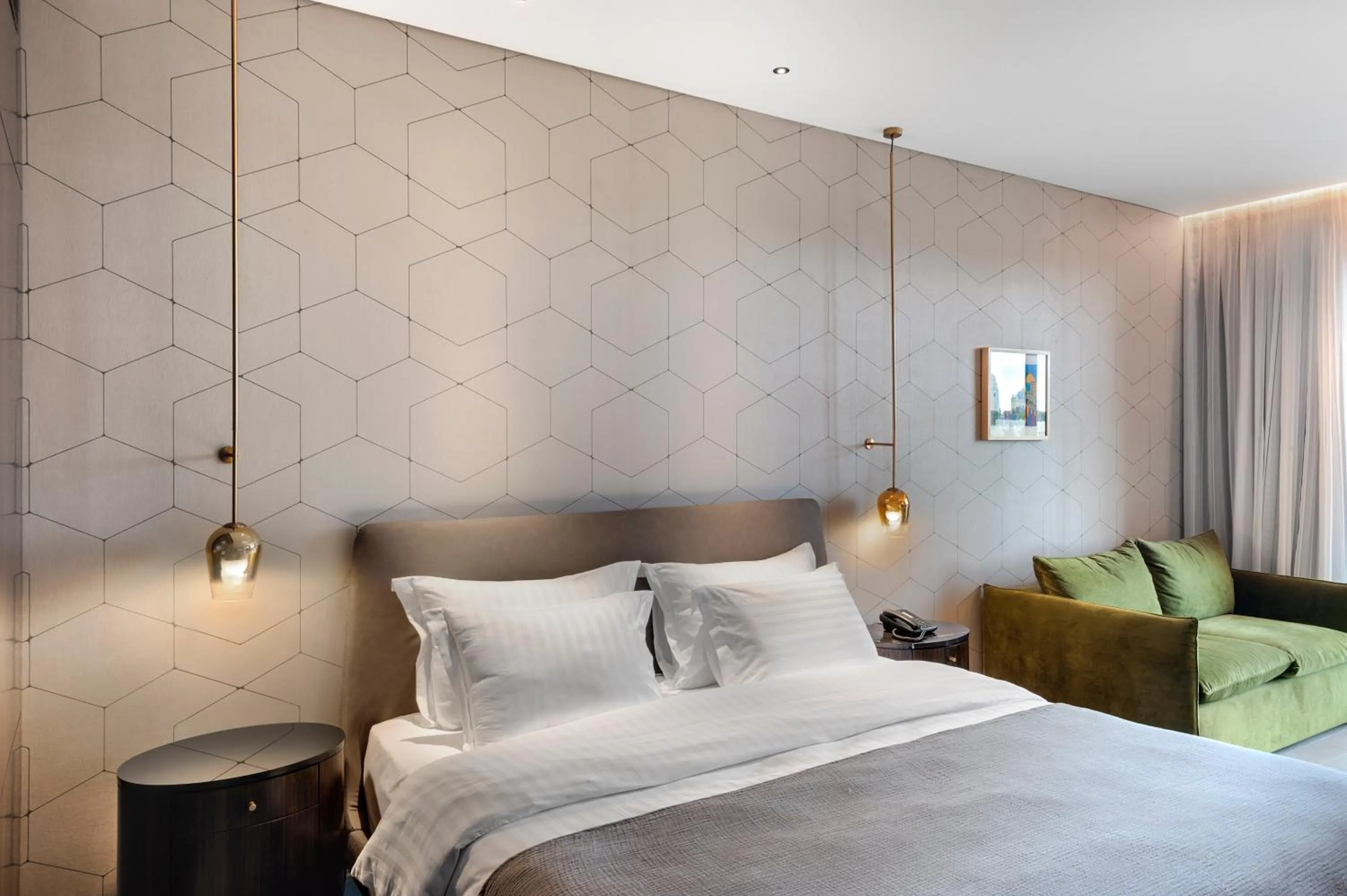 Bedroom, Bed in The Inbal Jerusalem