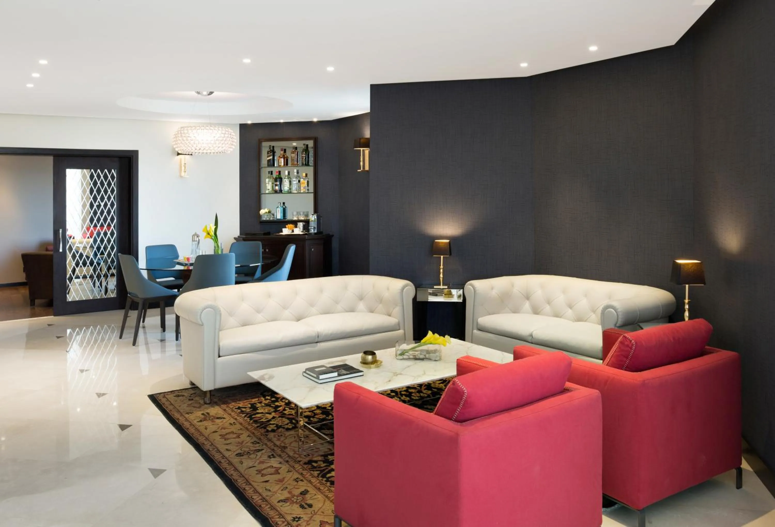 Living room in The Inbal Jerusalem