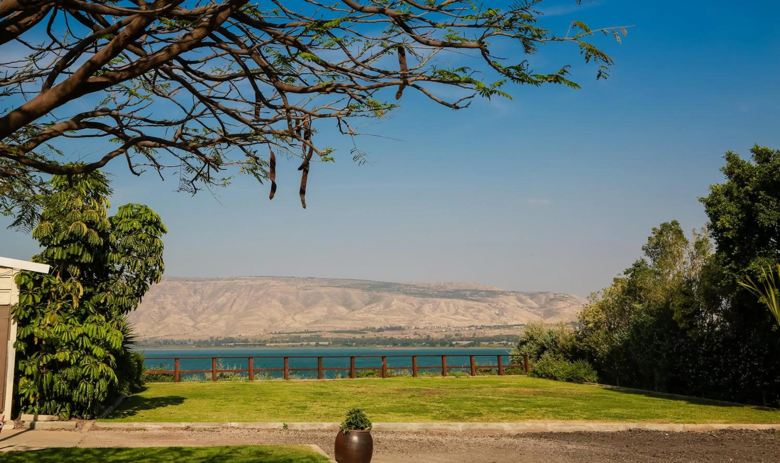 Lake view in Jacob Ohalo Kinneret