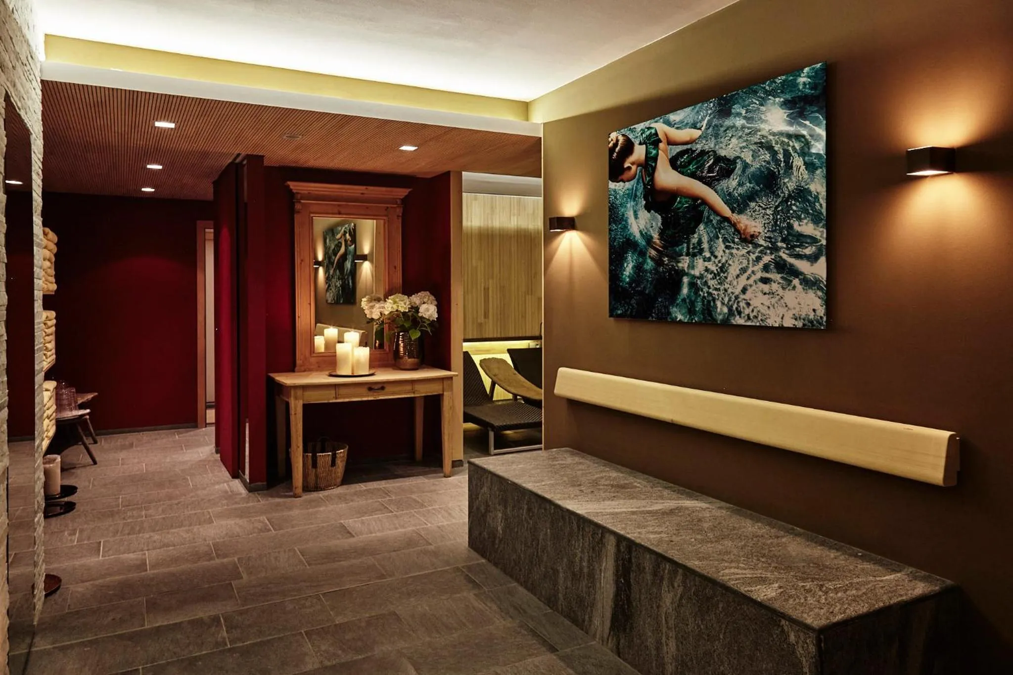 Sauna in Goldene Rose Karthaus a member of Small Luxury Hotels of the World