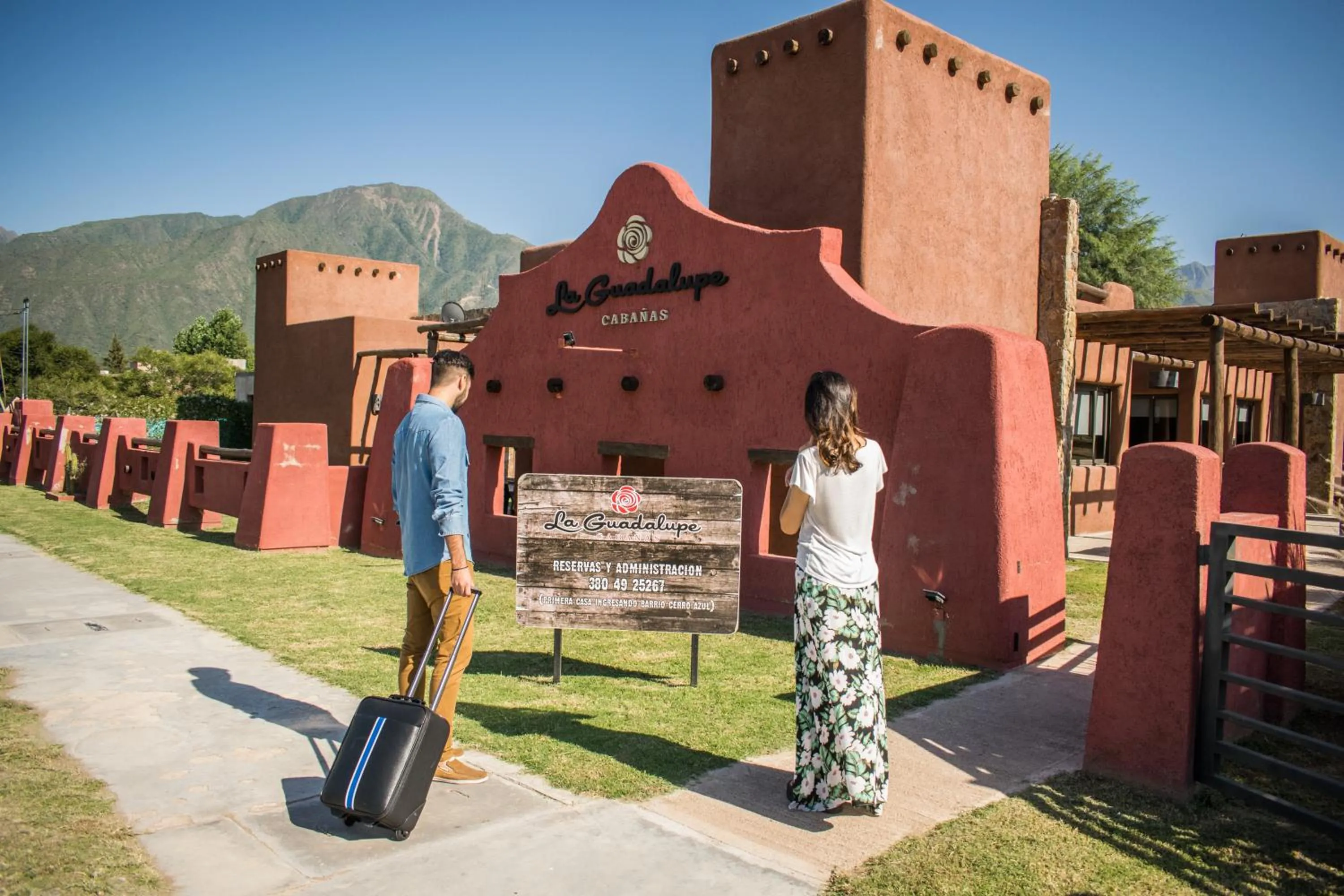 Facade/entrance in La Guadalupe Cabañas