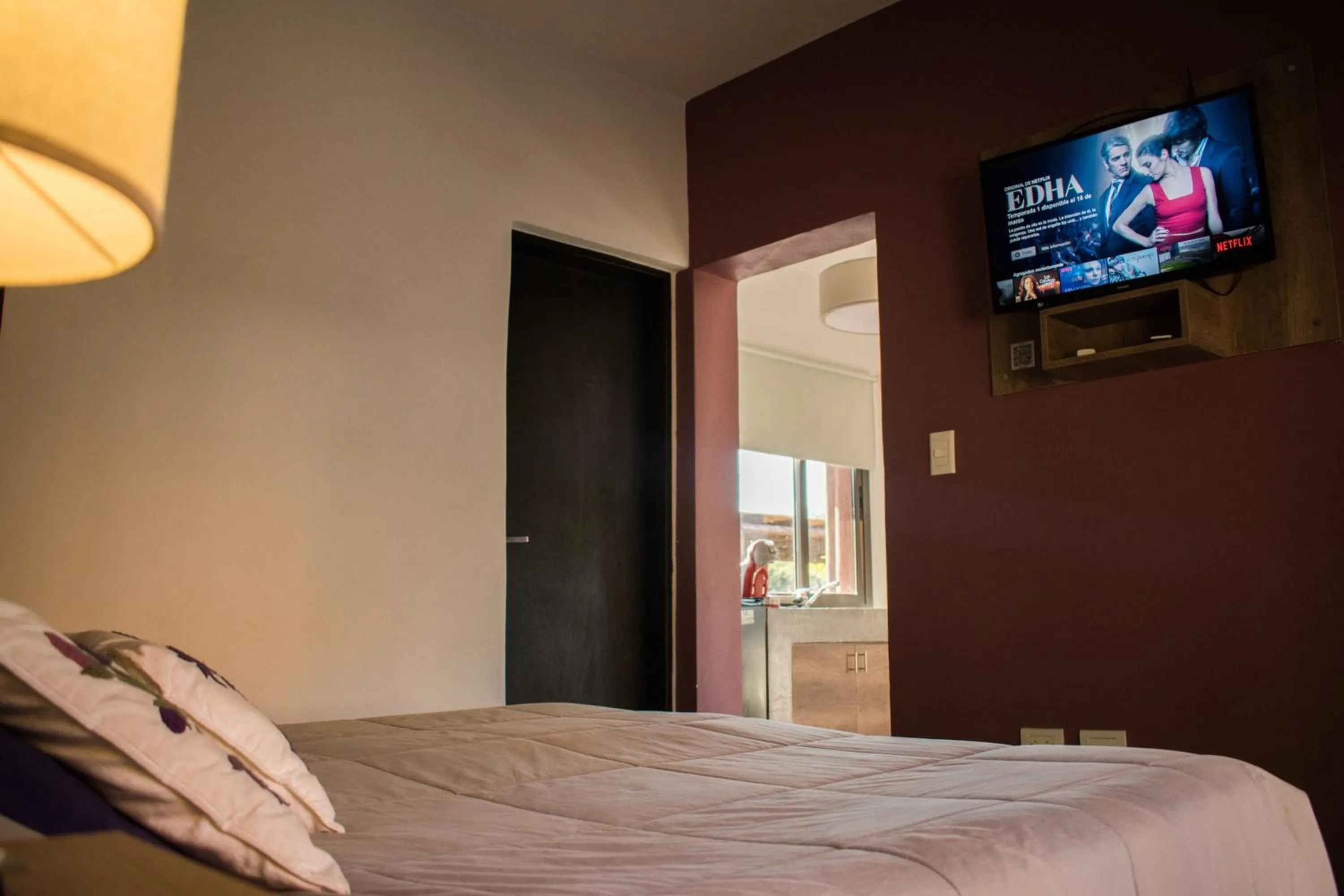 TV and multimedia, Bed in La Guadalupe Cabañas