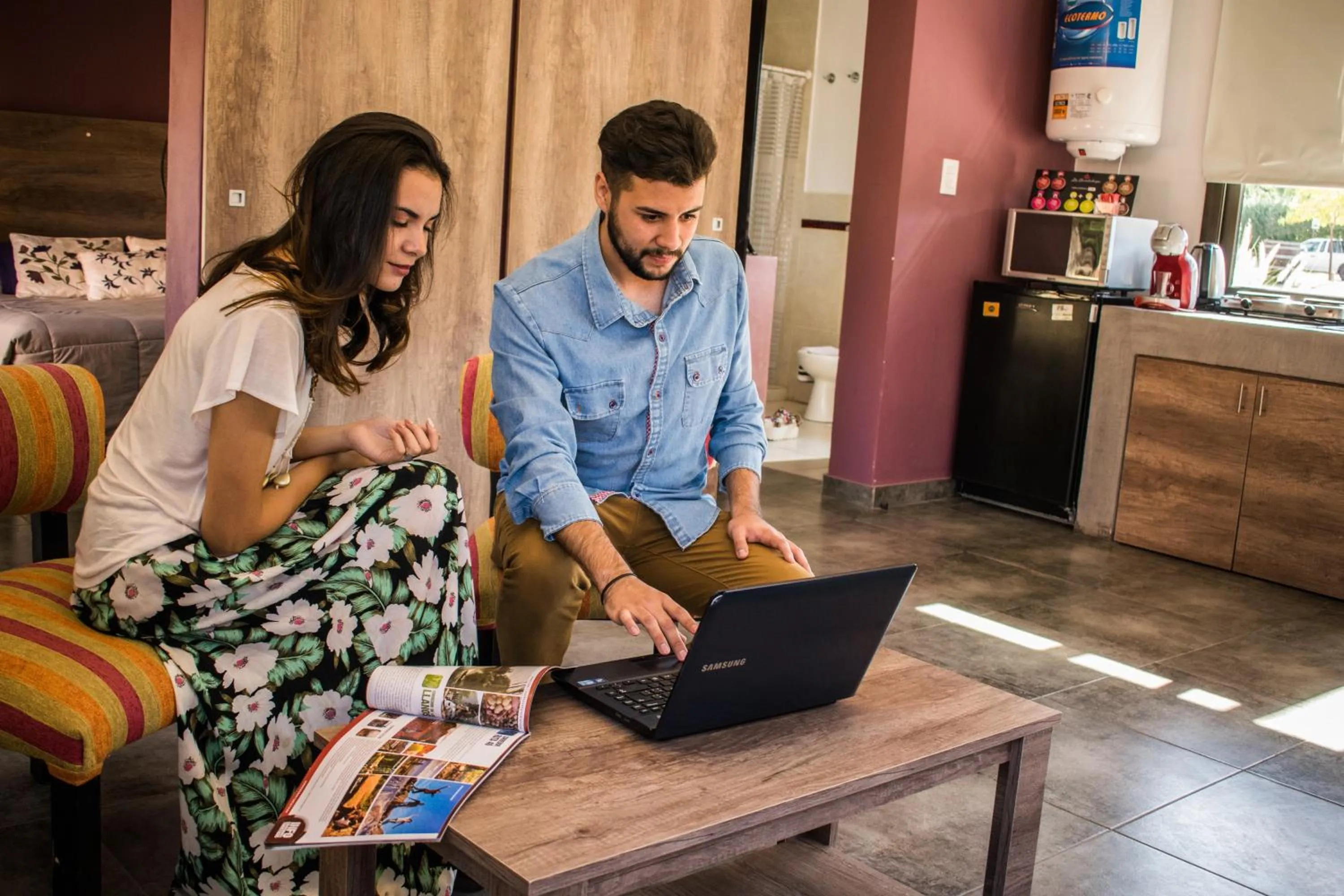 Seating area in La Guadalupe Cabañas