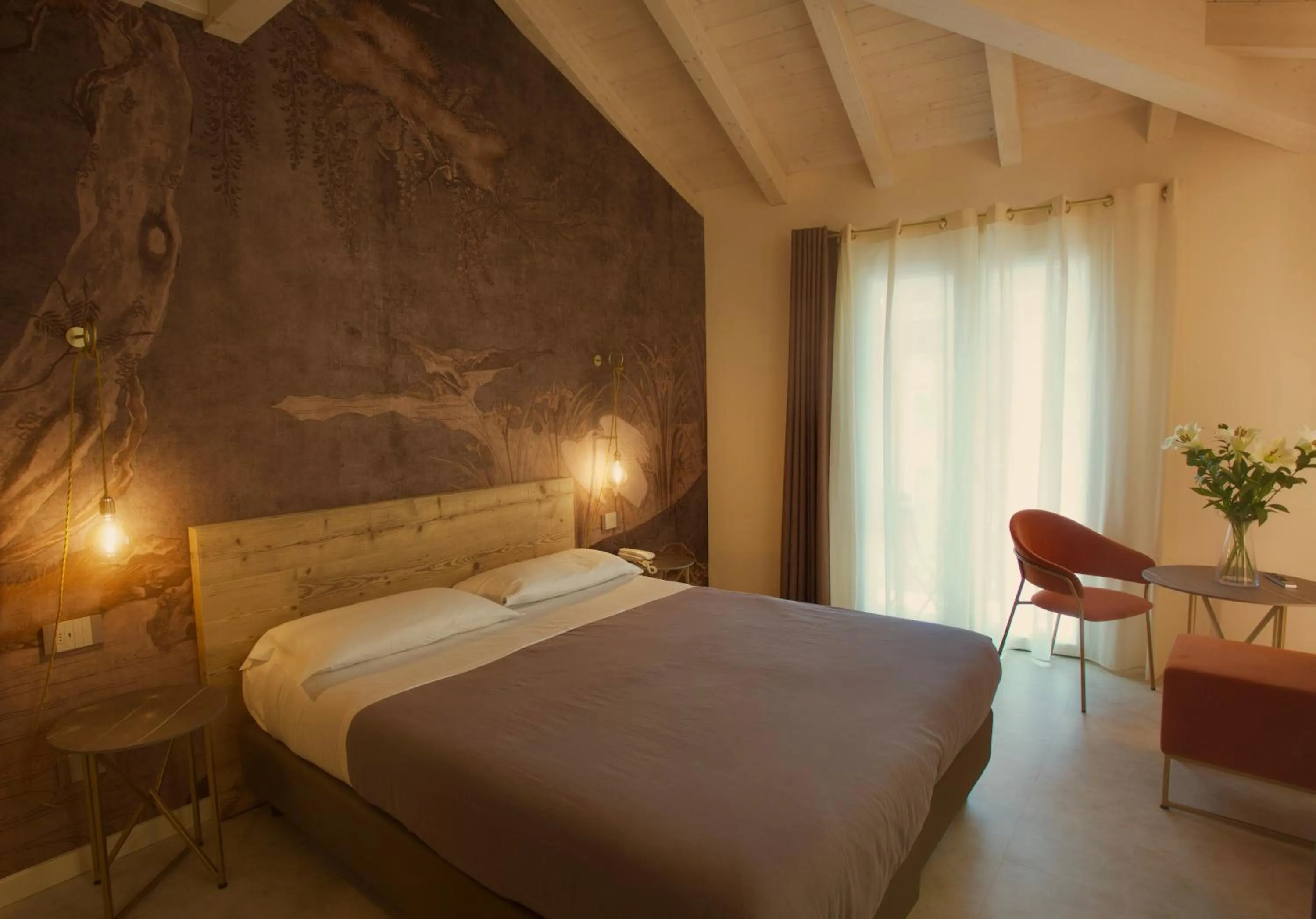 Bed in Hotel Vittorio