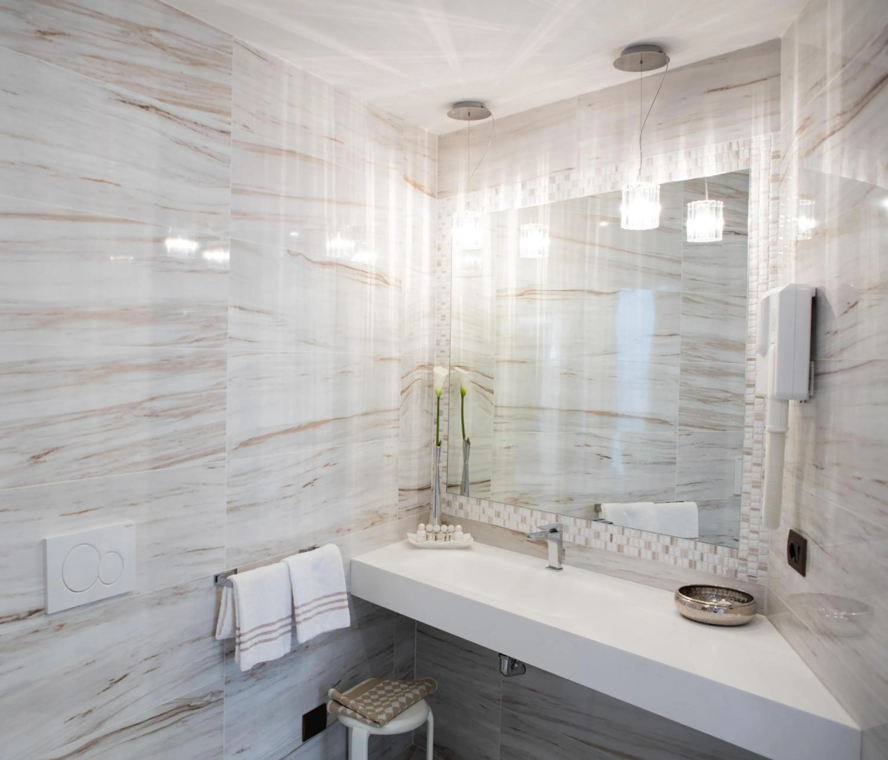 Bathroom in Hotel Vittorio