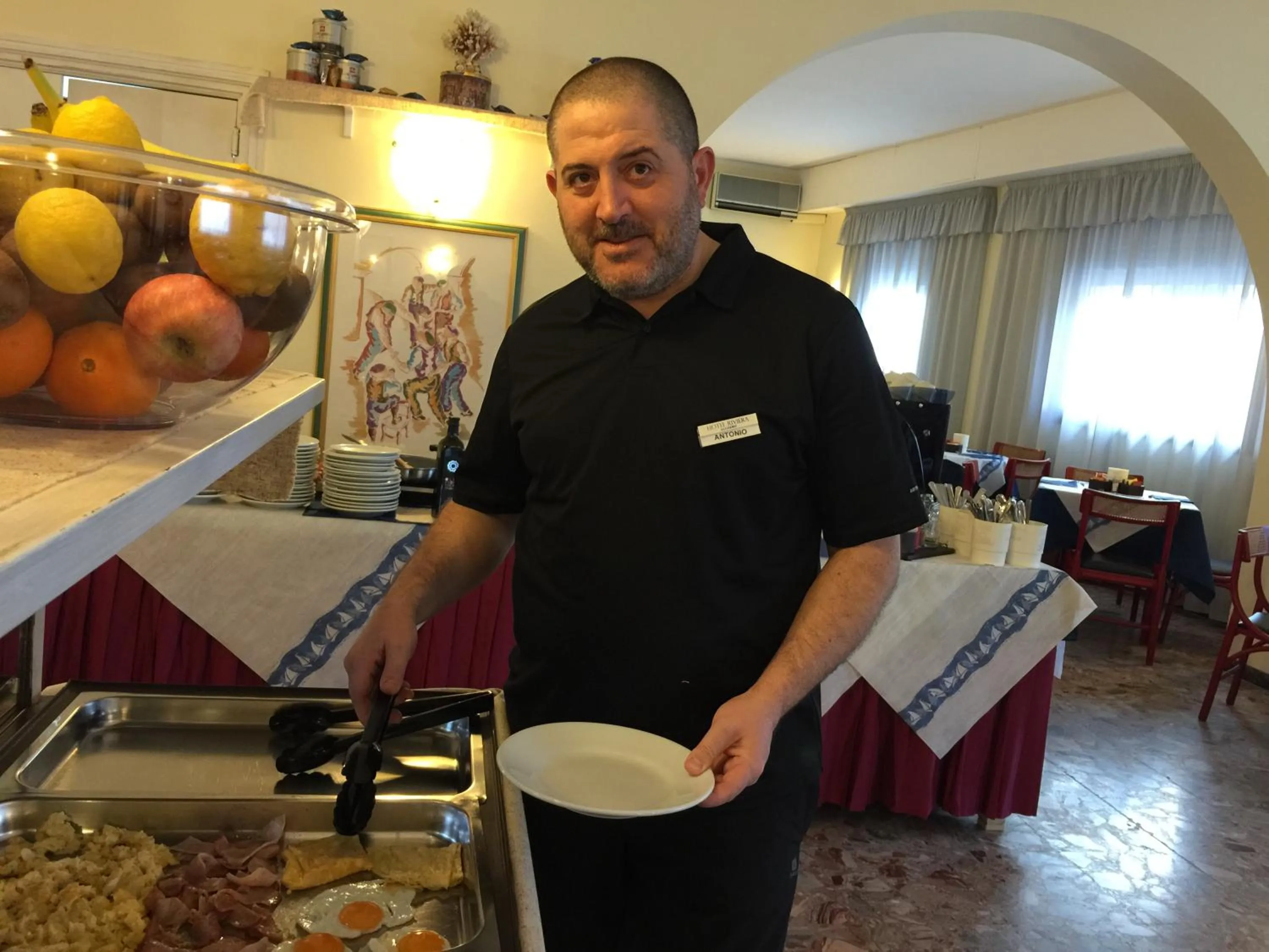 Buffet breakfast in Hotel Riviera