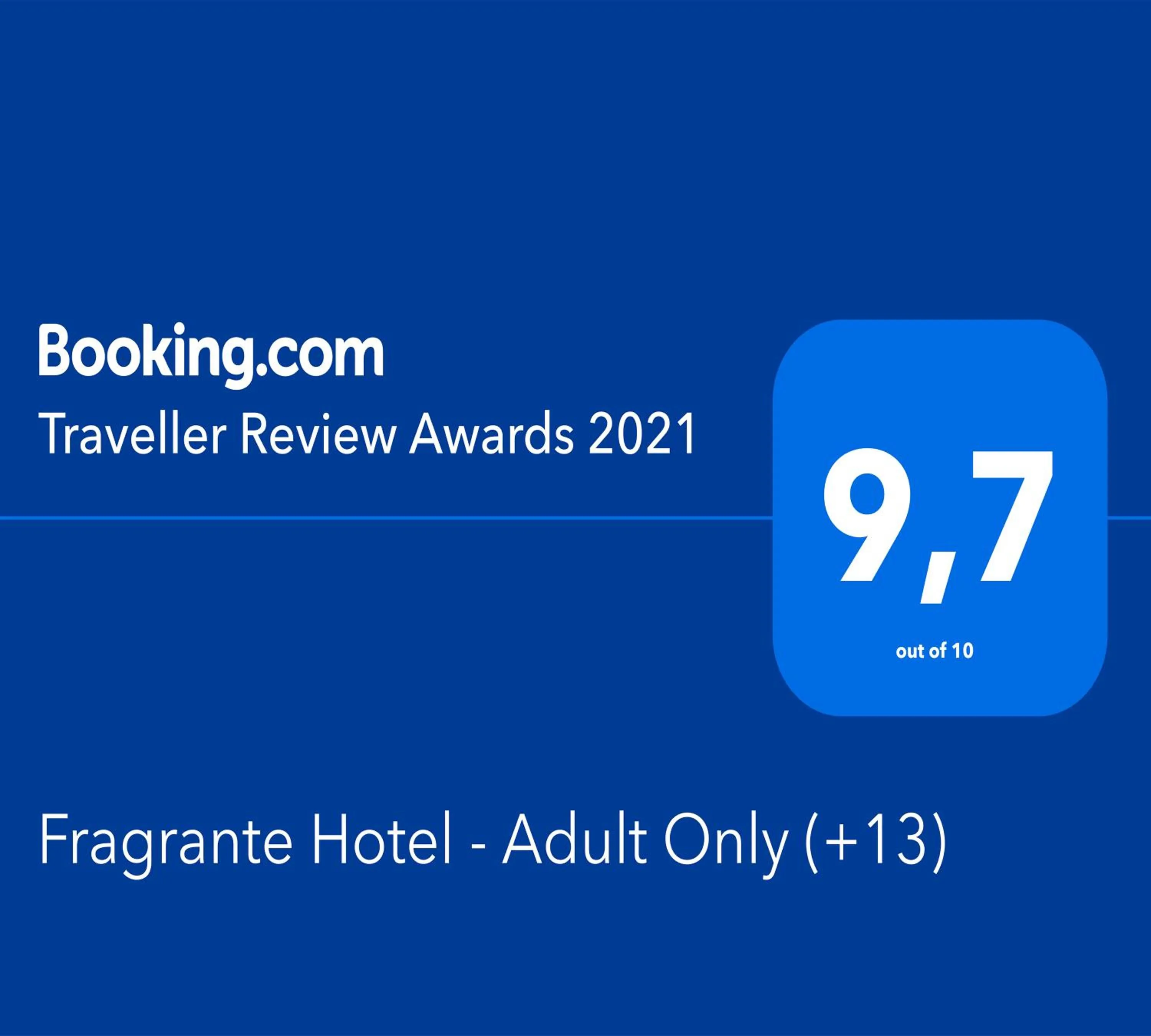 Certificate/Award in Fragrante Hotel - Adult Only (+13)